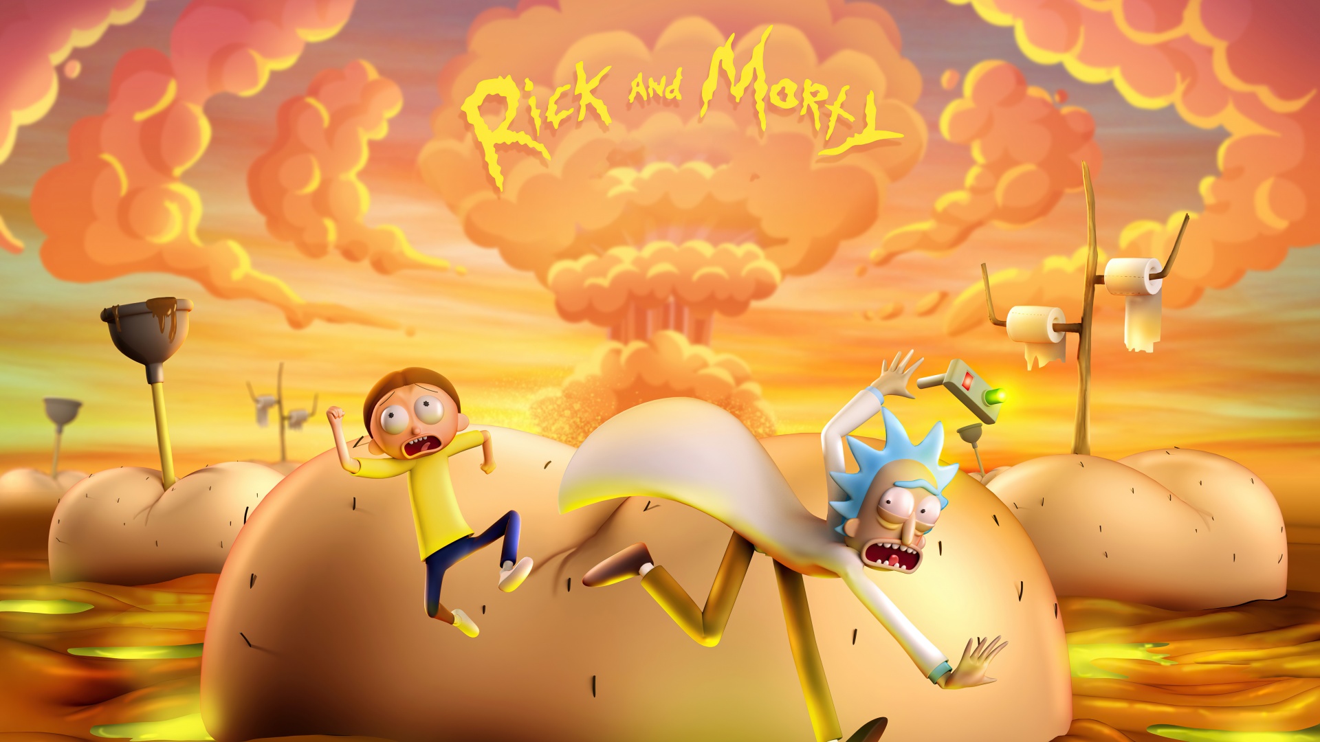 Rick and Morty HD Wallpapers  4K Backgrounds  Wallpapers Den