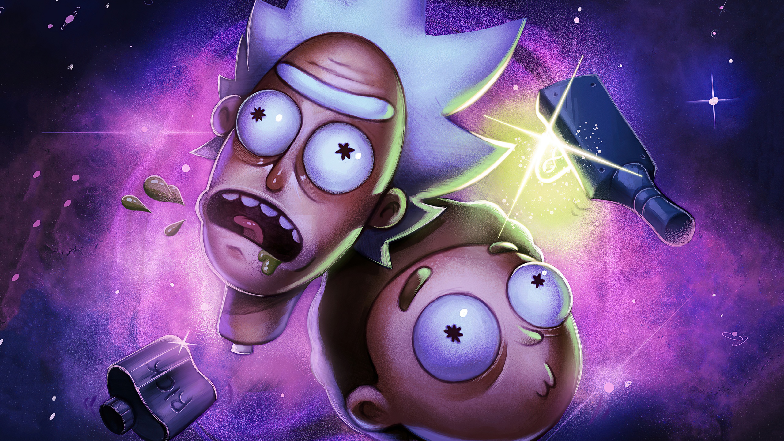 Rick And Morty Amoled 4k Wallpapers - Wallpaper Cave