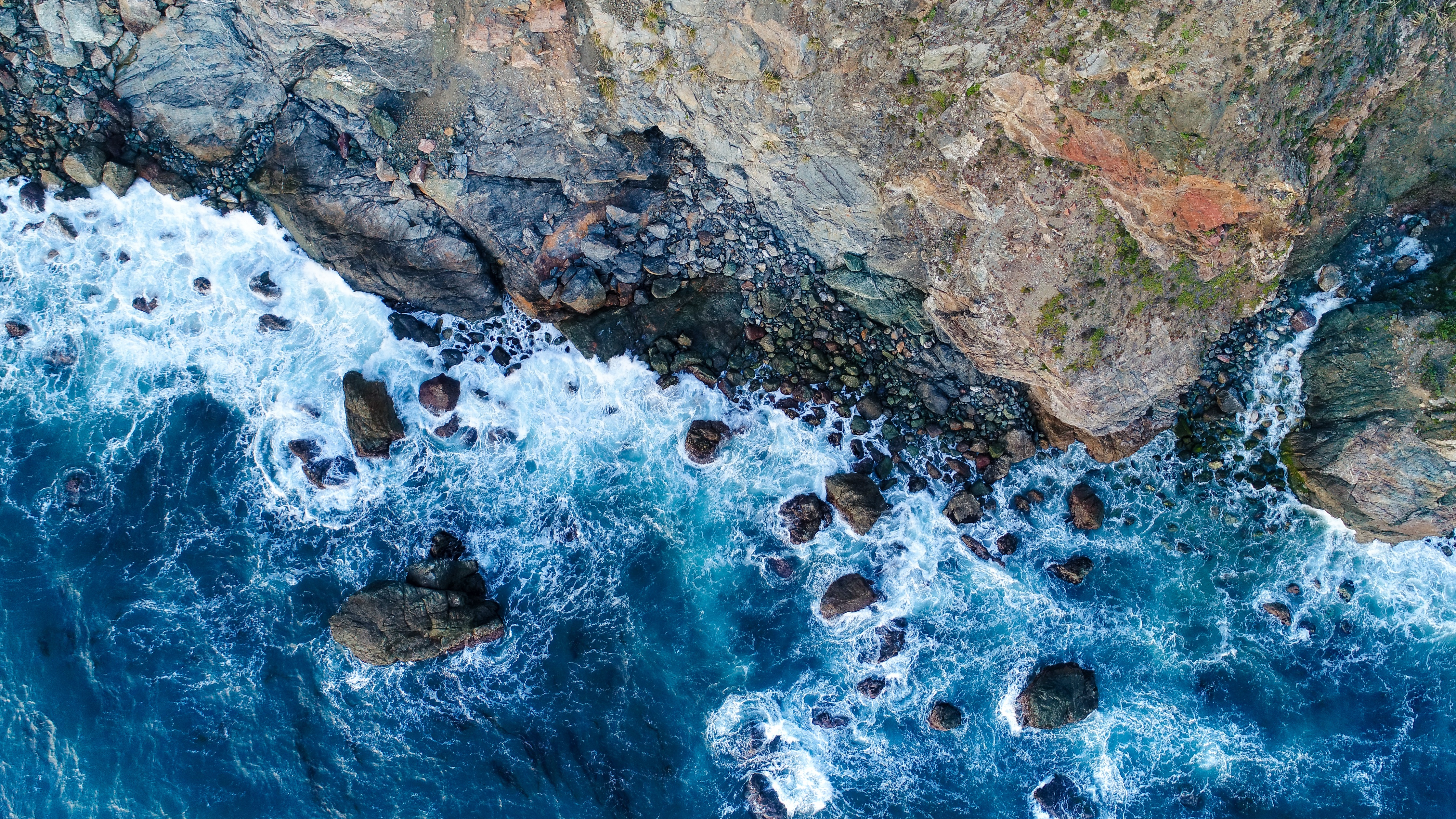 Rocky coast Wallpaper 4K, Big Sur, Aerial view, Nature, #5674