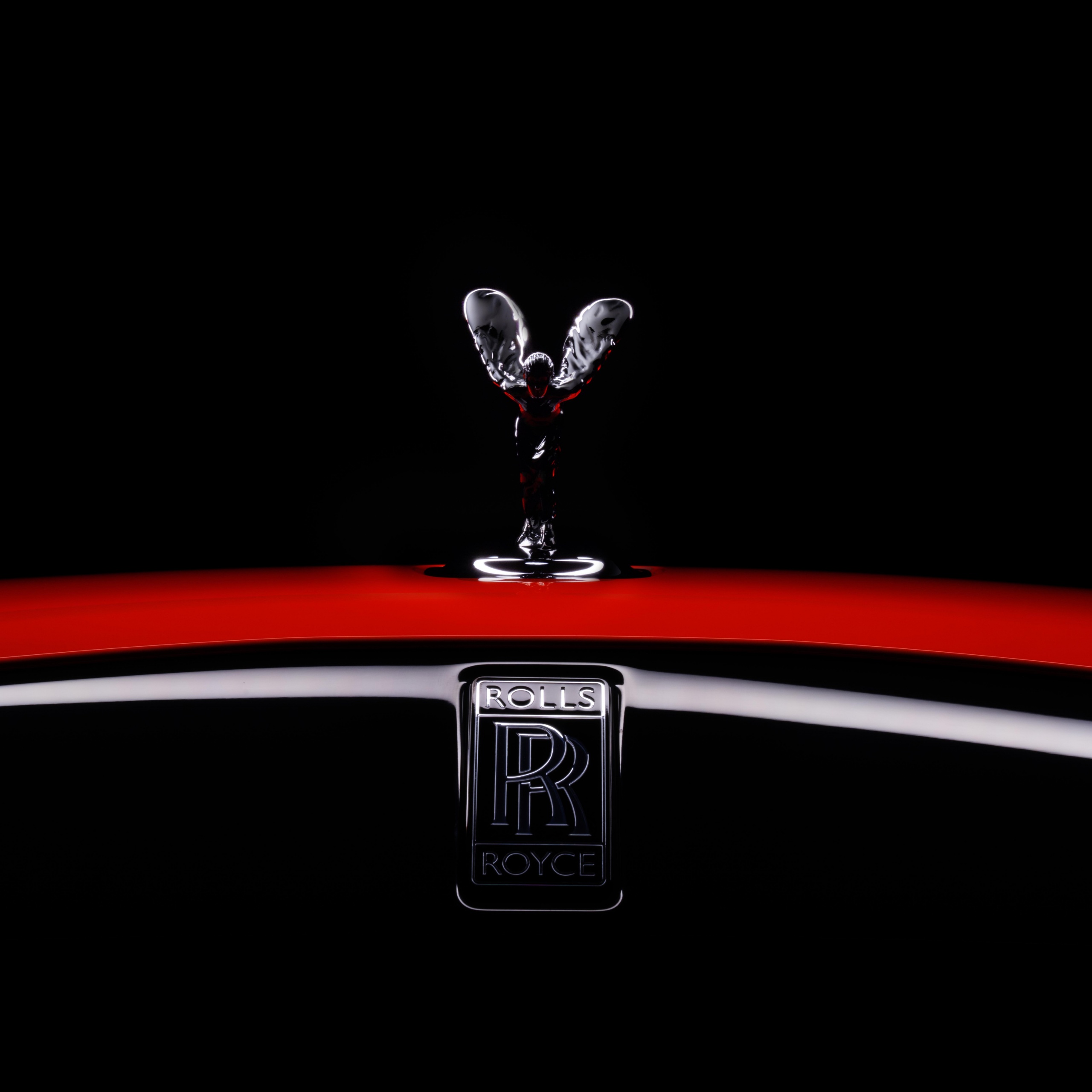 Rolls-Royce Dawn Black Badge Wallpaper 4K, Spirit of Ecstasy, 2021, Black/ Dark, #3869