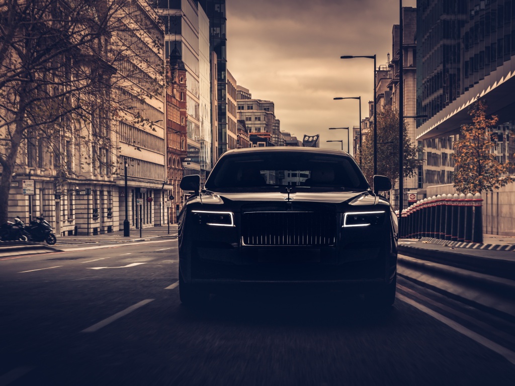 Rolls-Royce Ghost 4K Wallpaper, 2021, Dark, Black cars, 5K, Cars, #3878