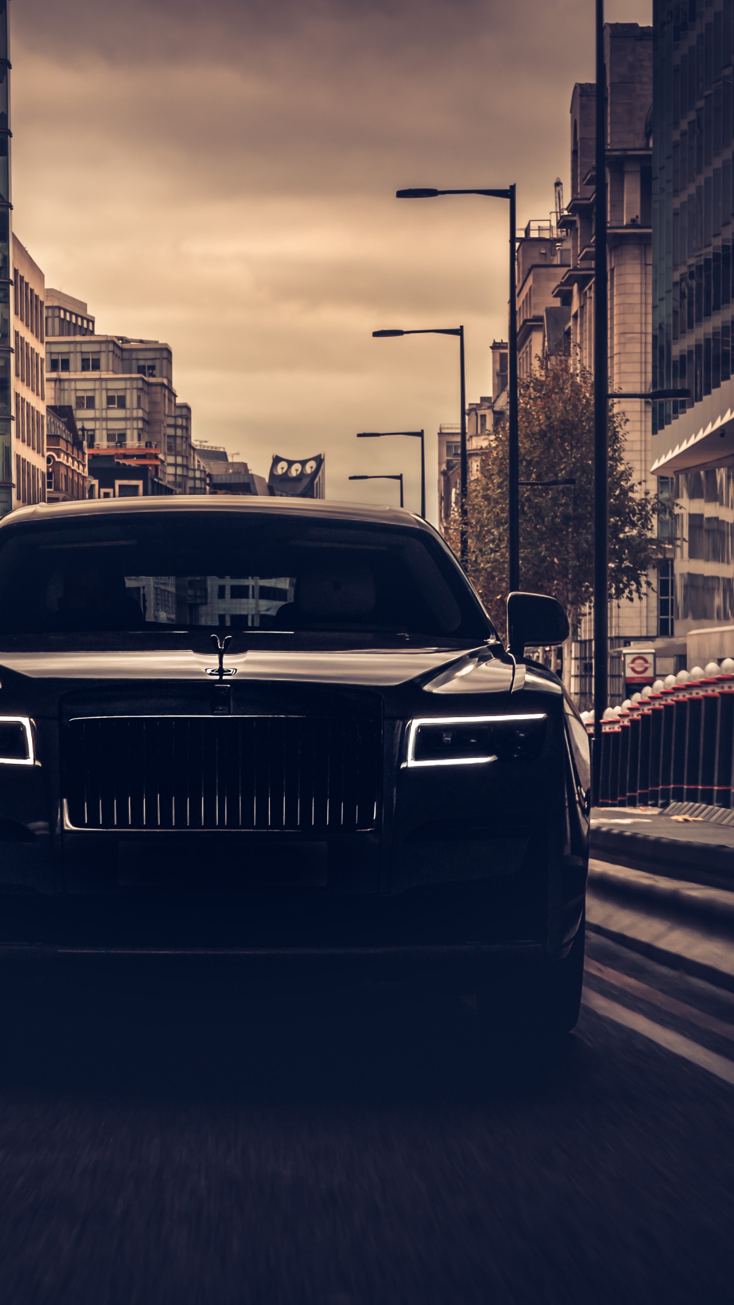 Rolls-Royce Ghost 4K Wallpaper, 2021, Dark, Black cars, 5K