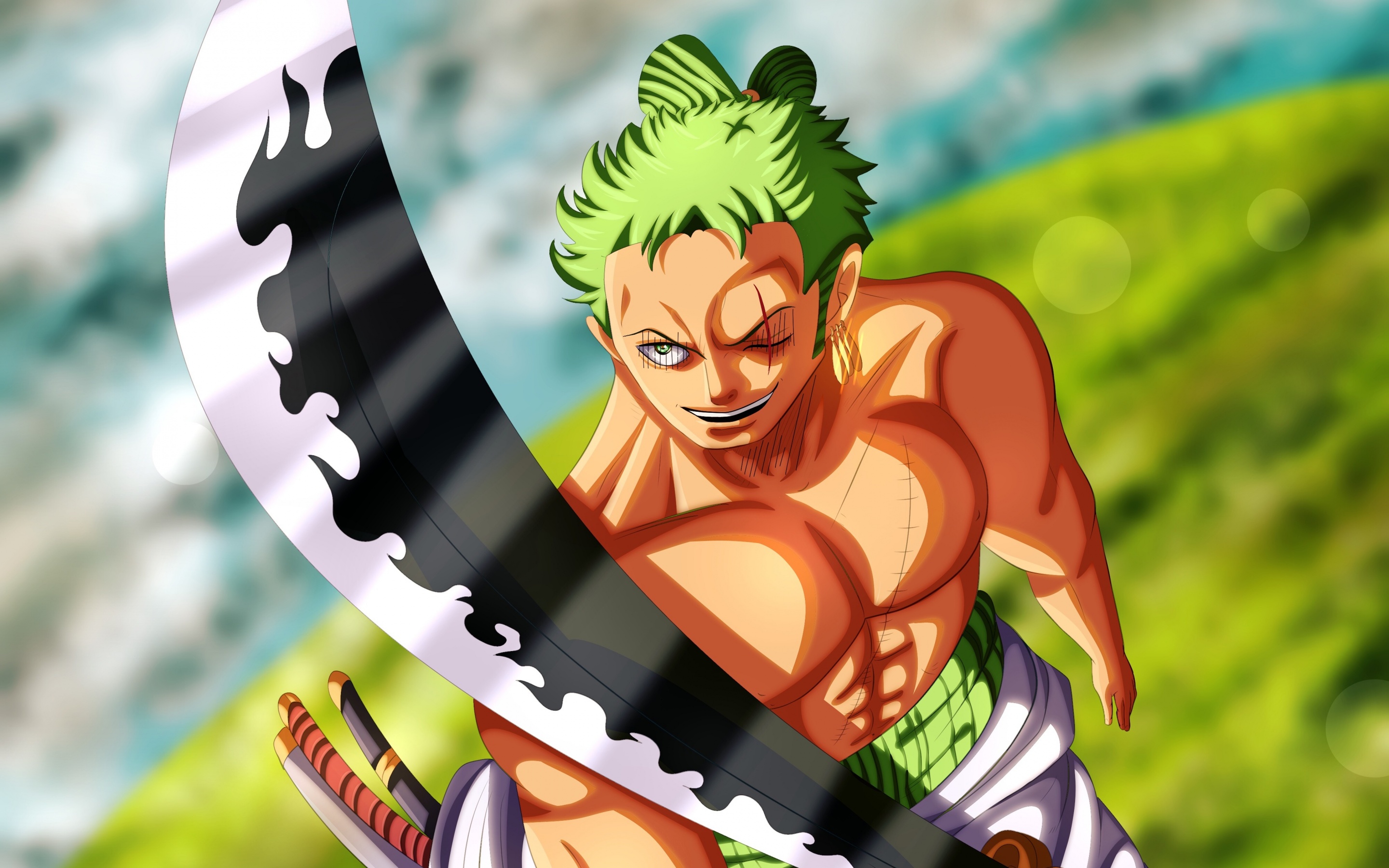 Roronoa Zoro Wallpaper 4K, One Piece