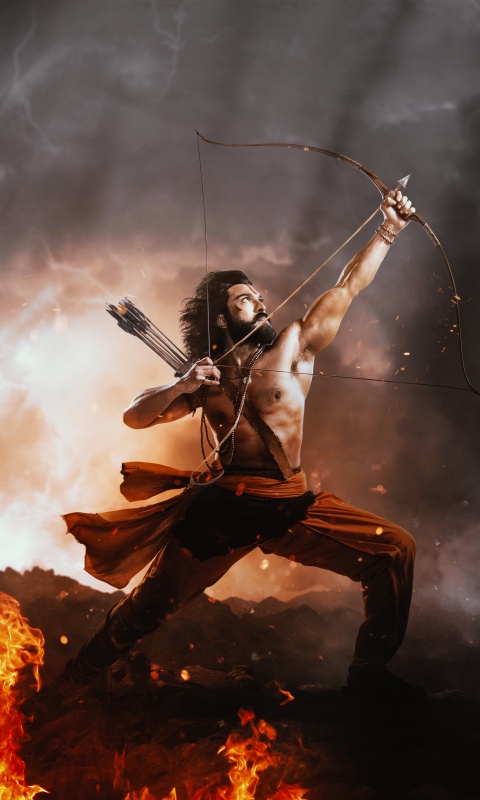 RRR Wallpaper 4K, Ram Charan, Alluri Sitarama Raju, SS Rajamouli