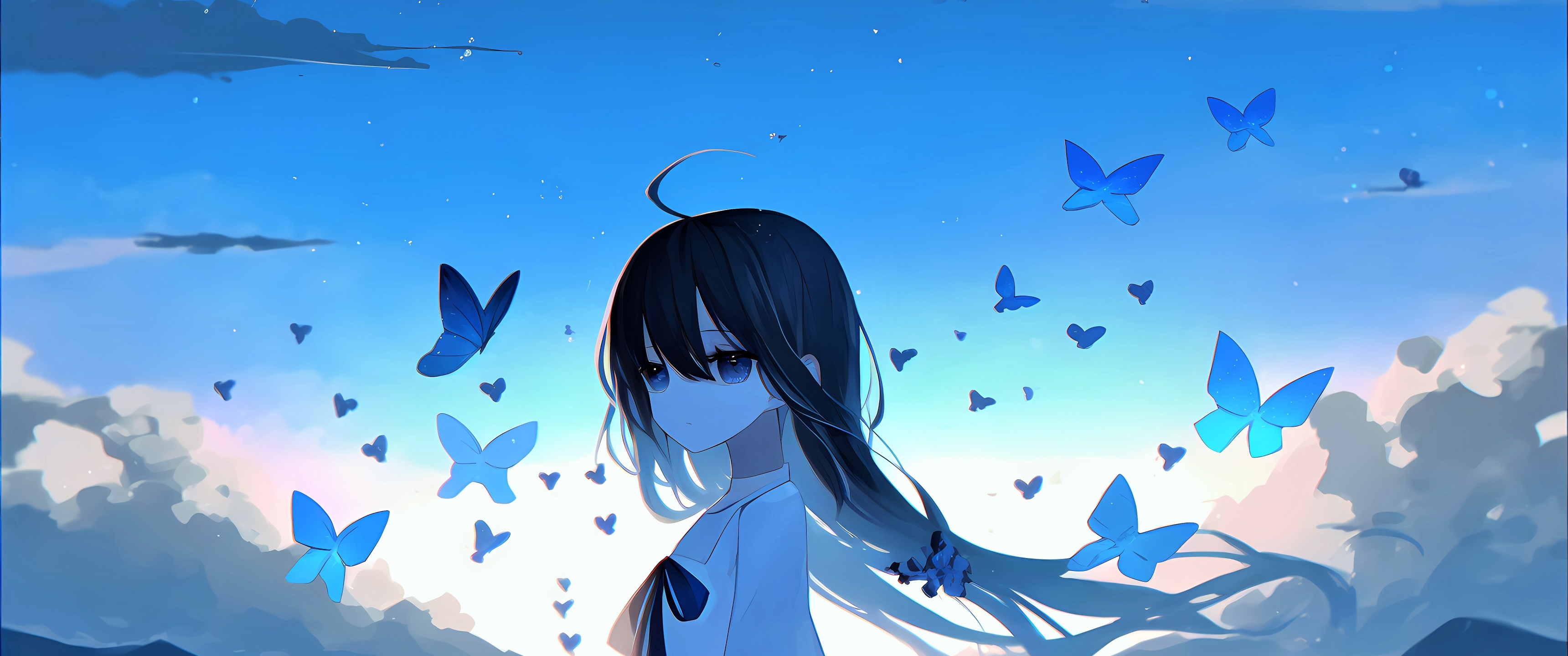 Sad girl Wallpaper 4K, Anime girl, Mood, Anime, #10021