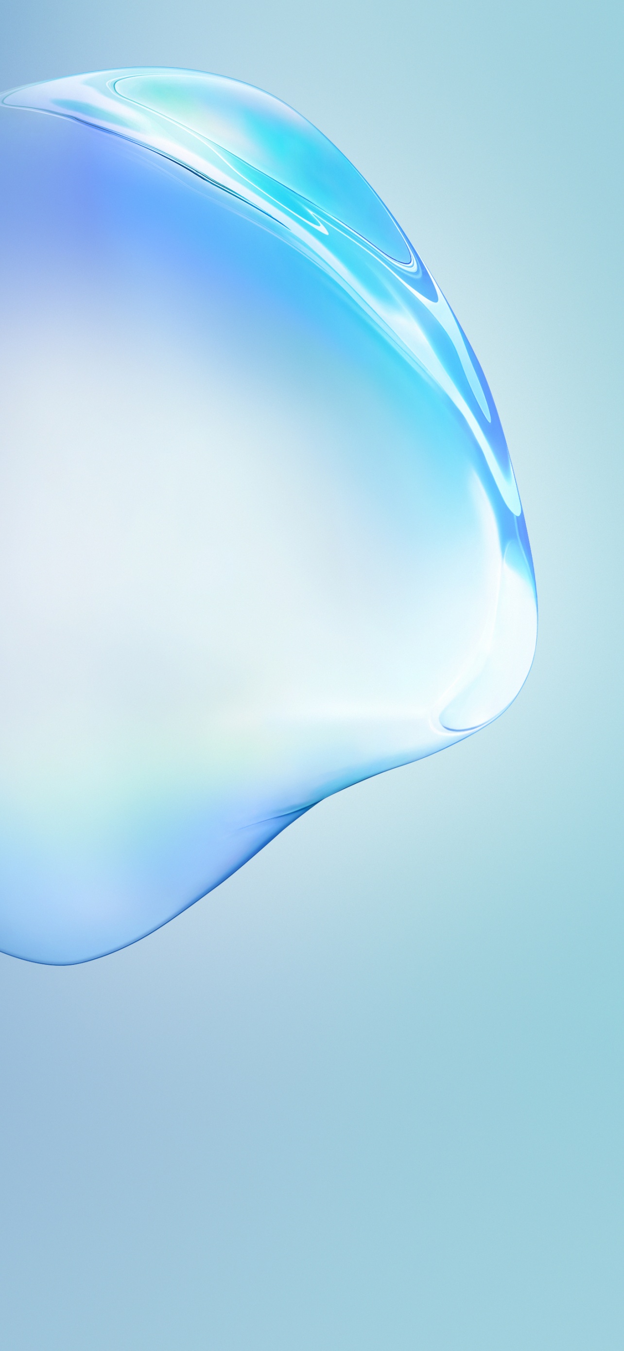 Samsung Galaxy Note10 Wallpaper 4k Bubble Blue Stock Android 10 Abstract 730