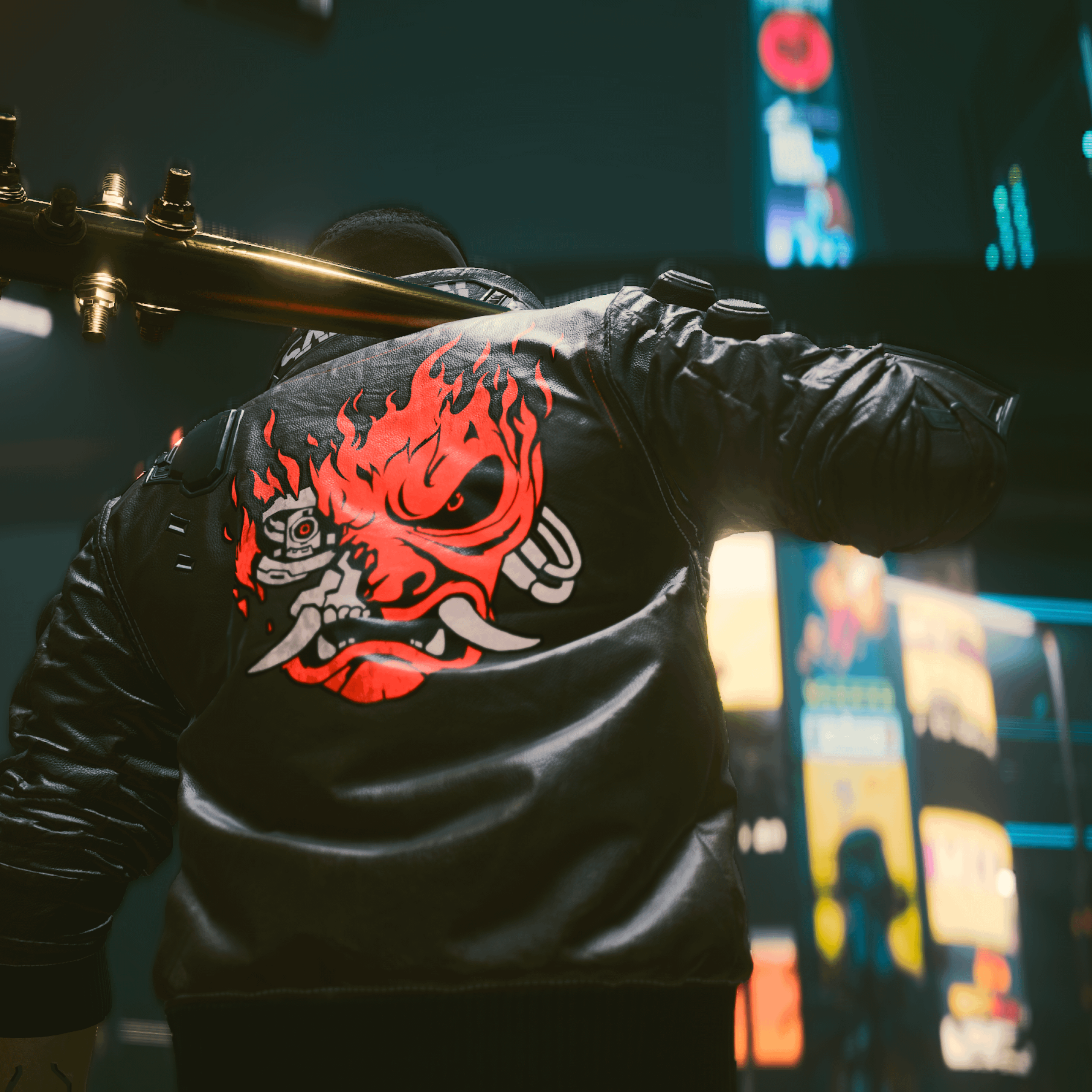 Samurai Wallpaper 4K, Cyberpunk 2077, Leather jacket