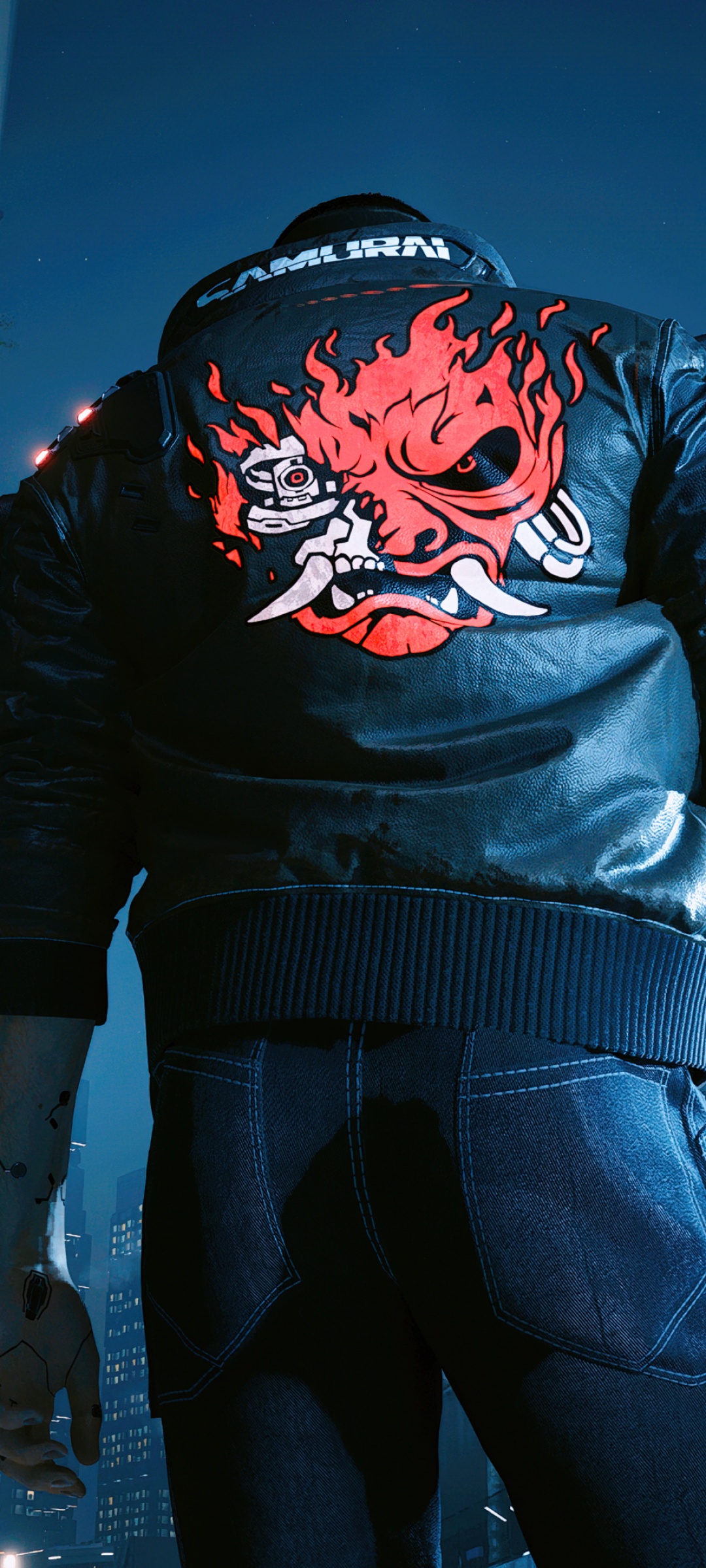 Samurai Wallpaper 4K, Leather jacket, Cyberpunk 2077