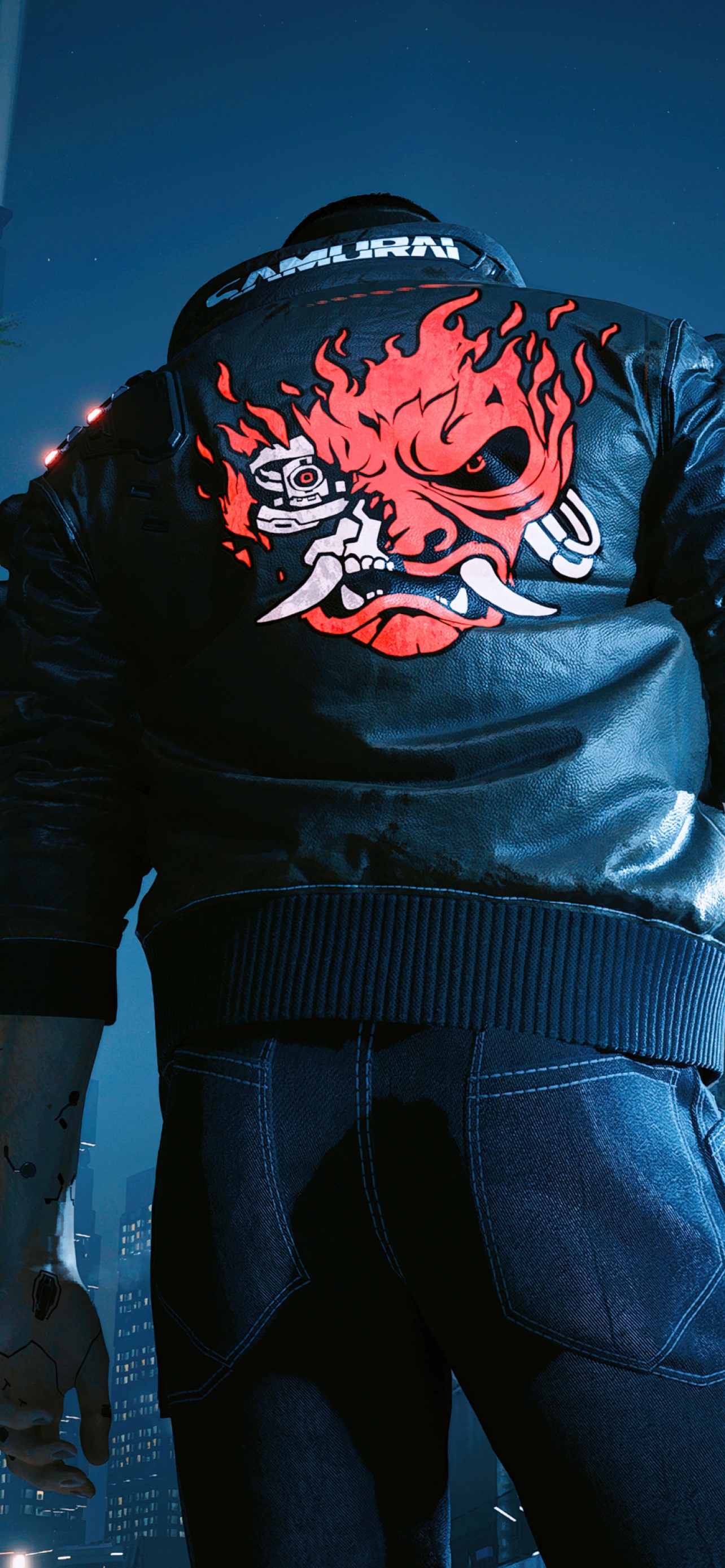 Samurai Wallpaper 4K, Leather jacket, Cyberpunk 2077
