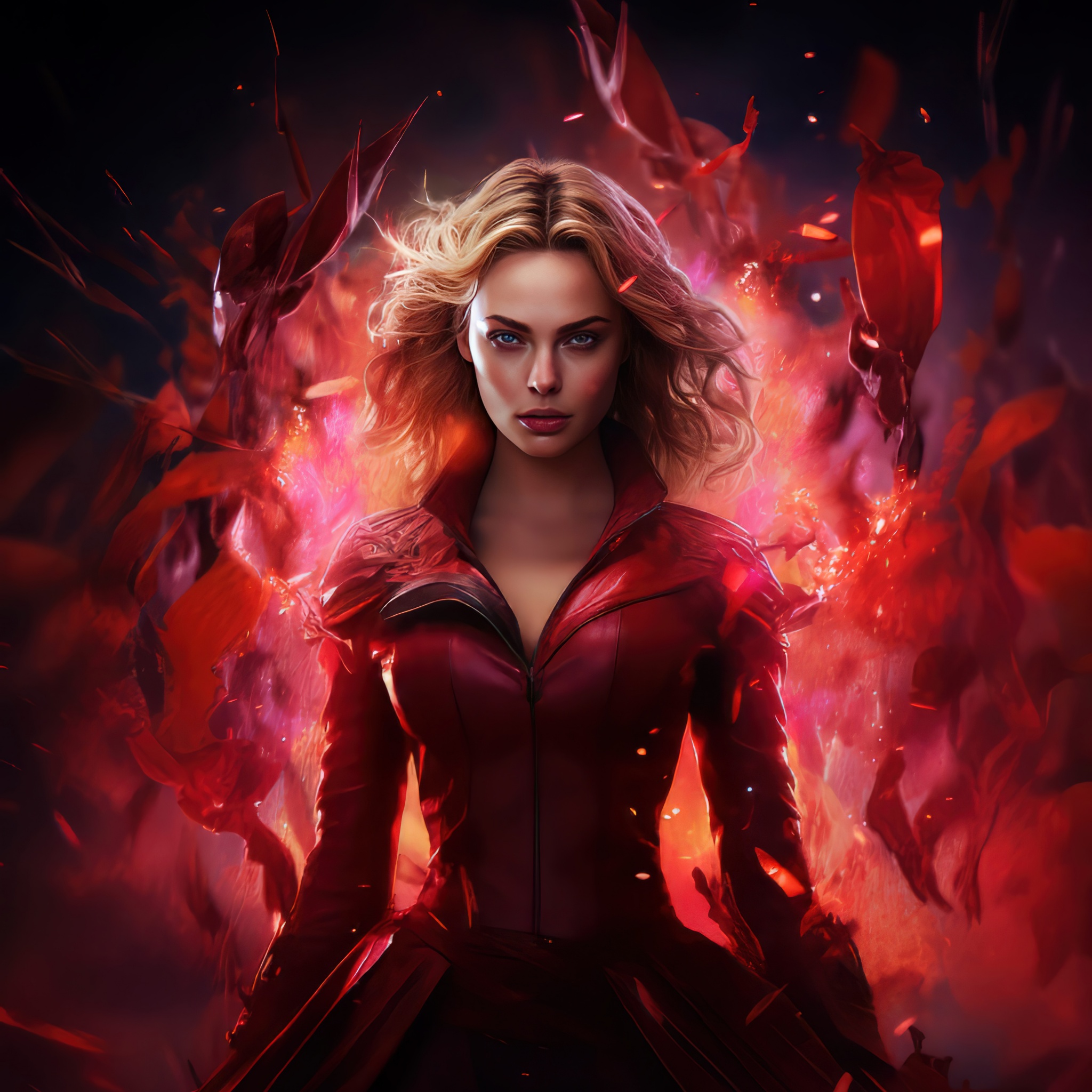 Scarlet Witch Wallpaper 4K, Digital Art, 5K, Midjourney