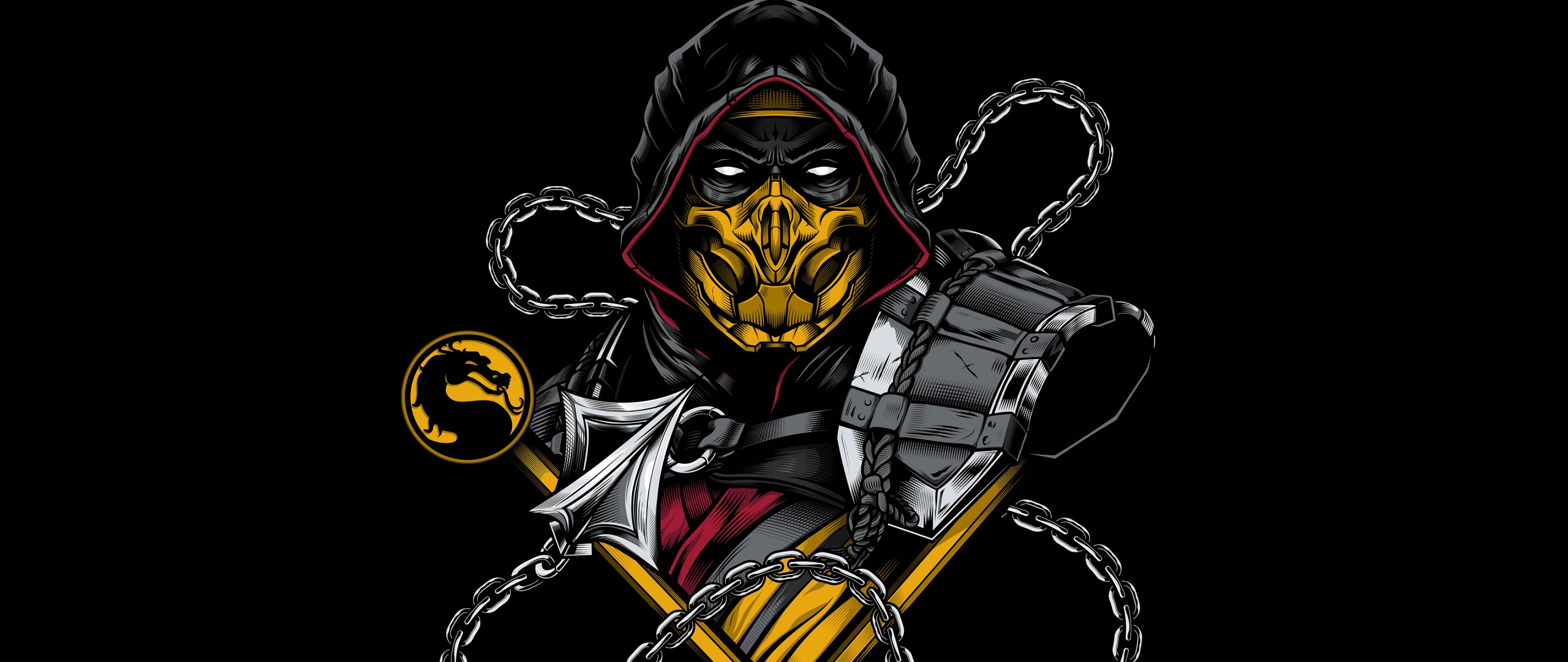 Mortal Kombat Scorpion digital wallpaper, fighter, scorpion, ninja, hell,  HD wallpaper | Wallpaperbetter