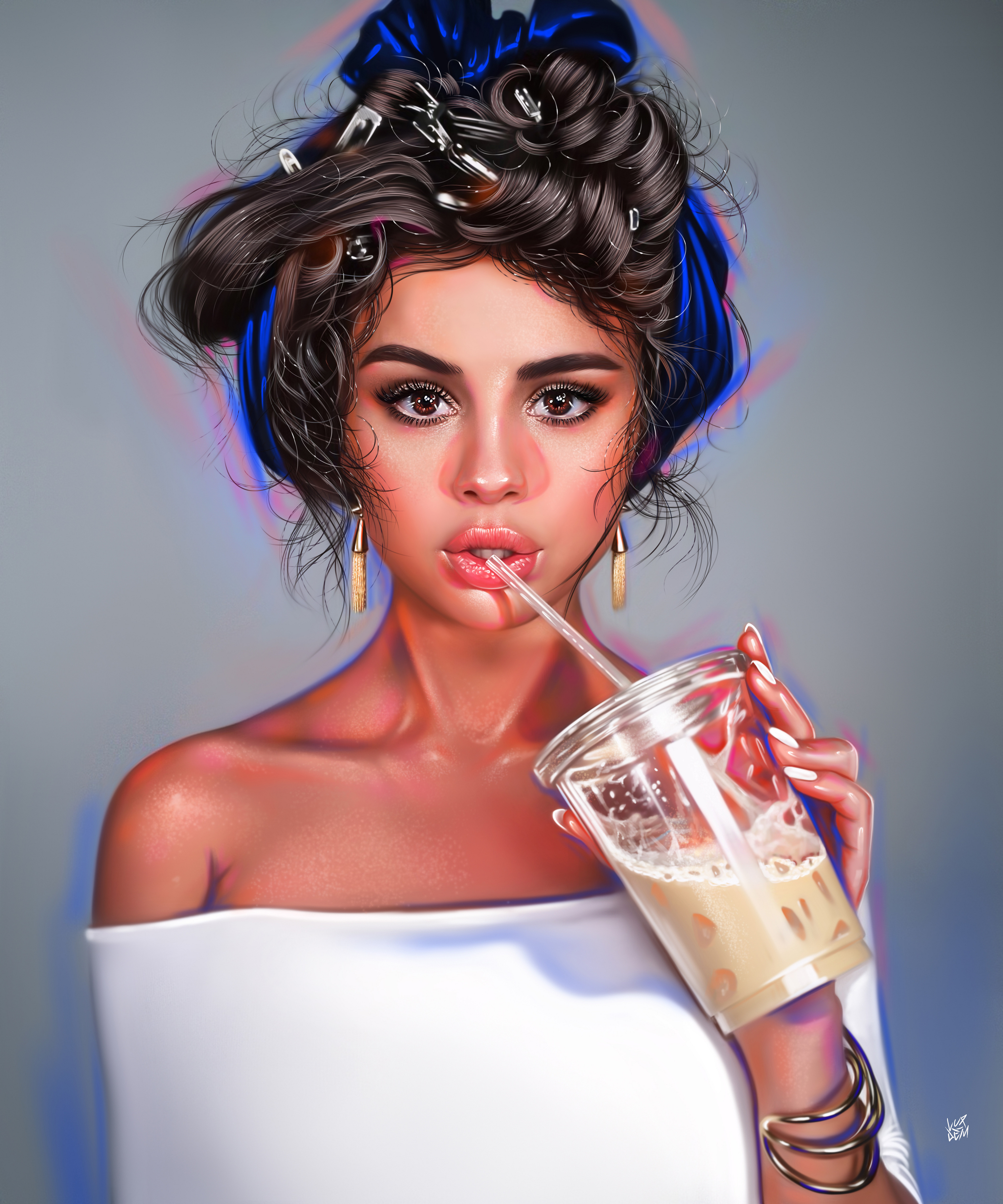 Selena Gomez Wallpaper 4k American Singer Artwork Digital Art Portrait People 57