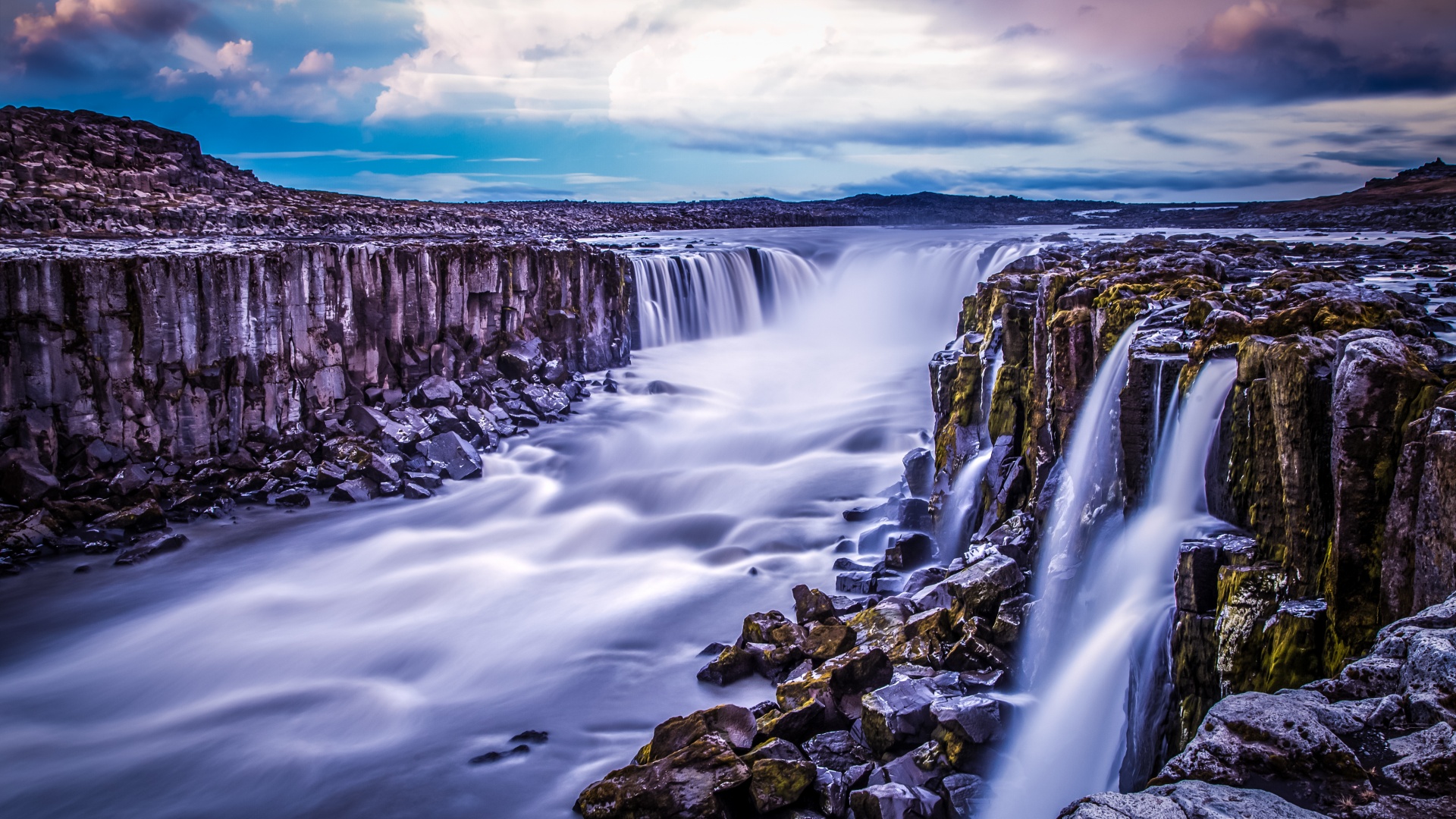 Selfoss Waterfall Wallpaper 4K, Iceland, Landscape, River Stream