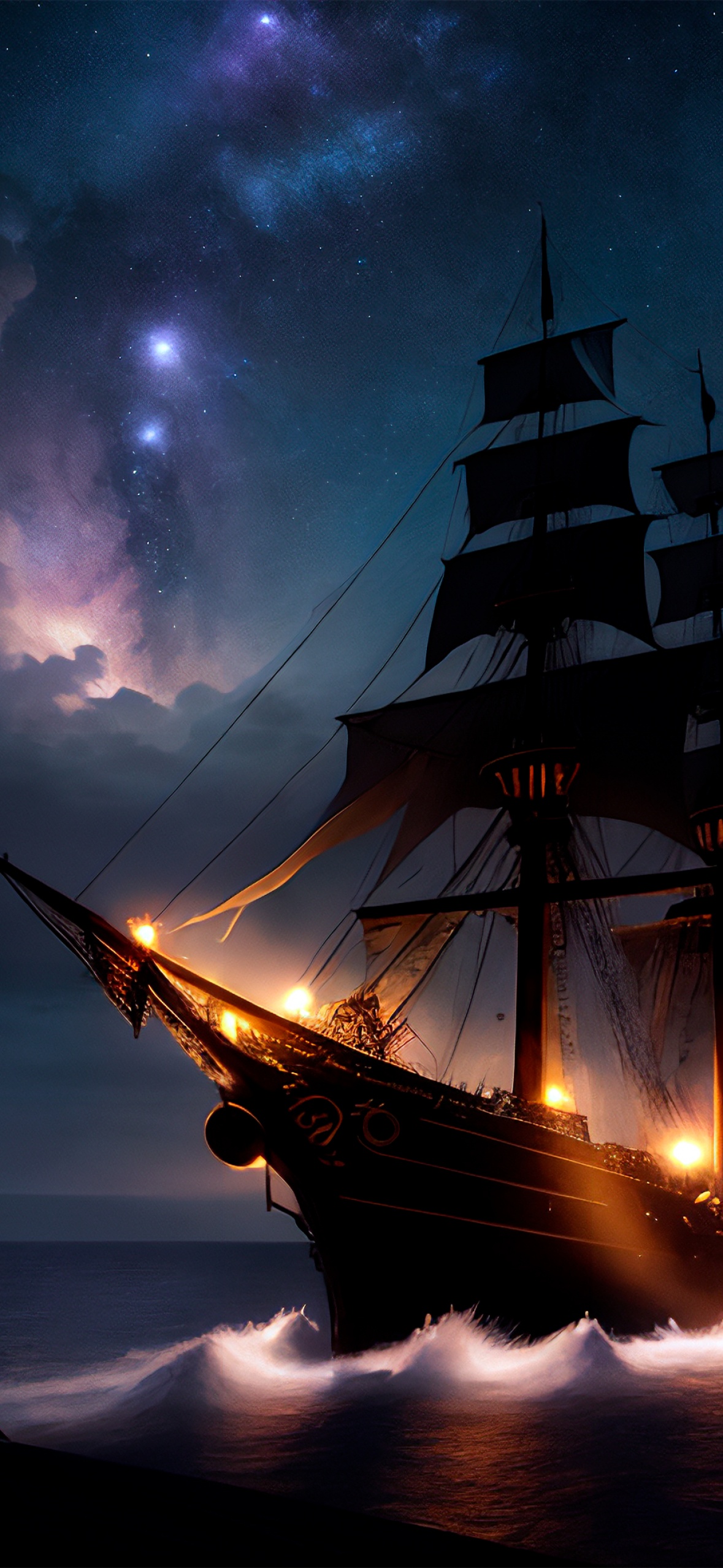 Wallpaper pirate ship, sea, ocean, sunset, skull, land, Art #277