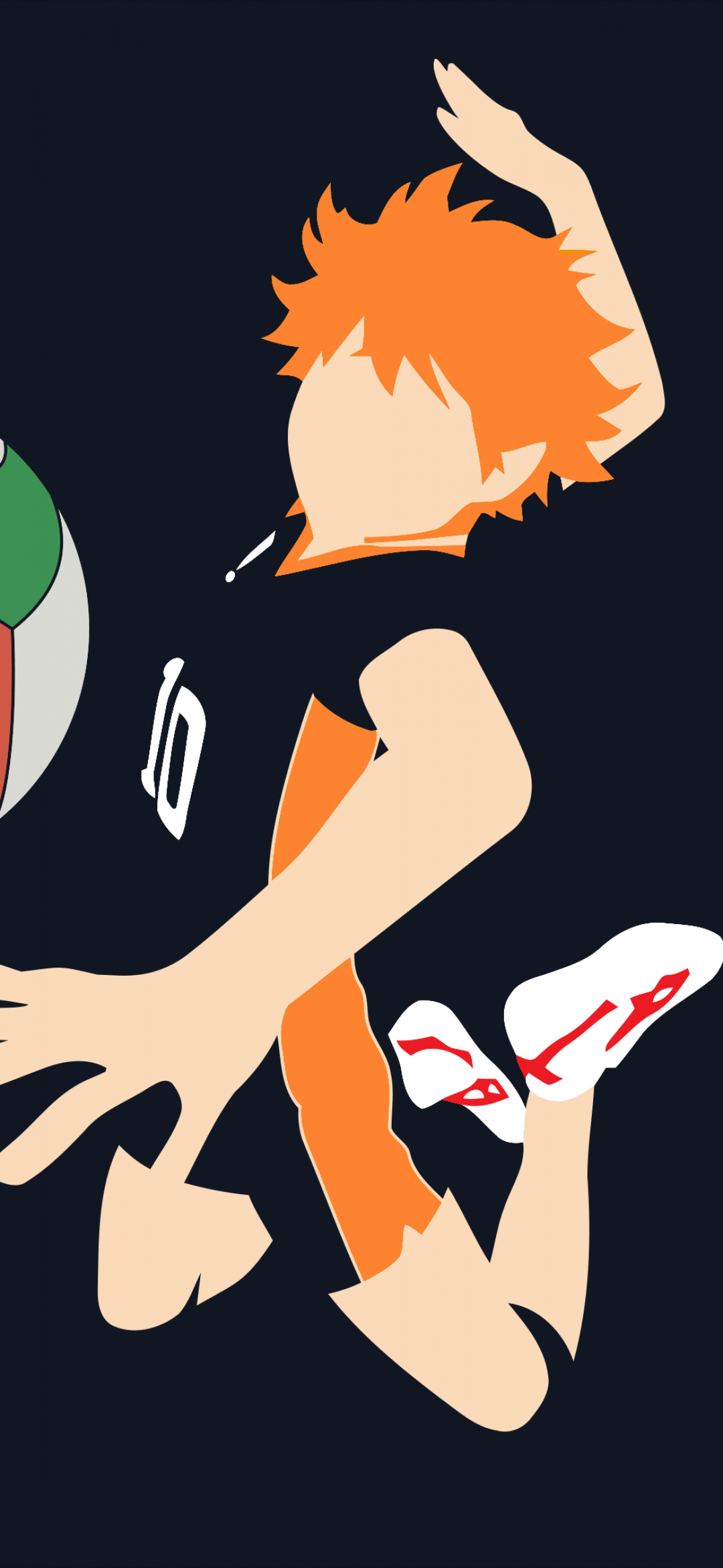 Shoyo Hinata Wallpaper 4K, Minimalist, Haikyuu, Faceless