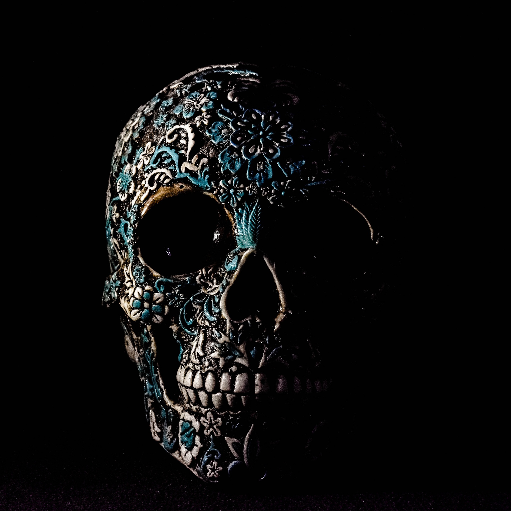 Skull Wallpaper 4K, Human, Skeleton, Black background, Art, 5K ... 3d Skull Wallpaper Hd