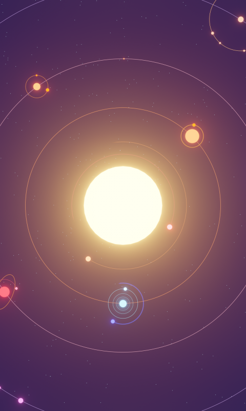 Solar system Planets Illustration 4K Wallpaper