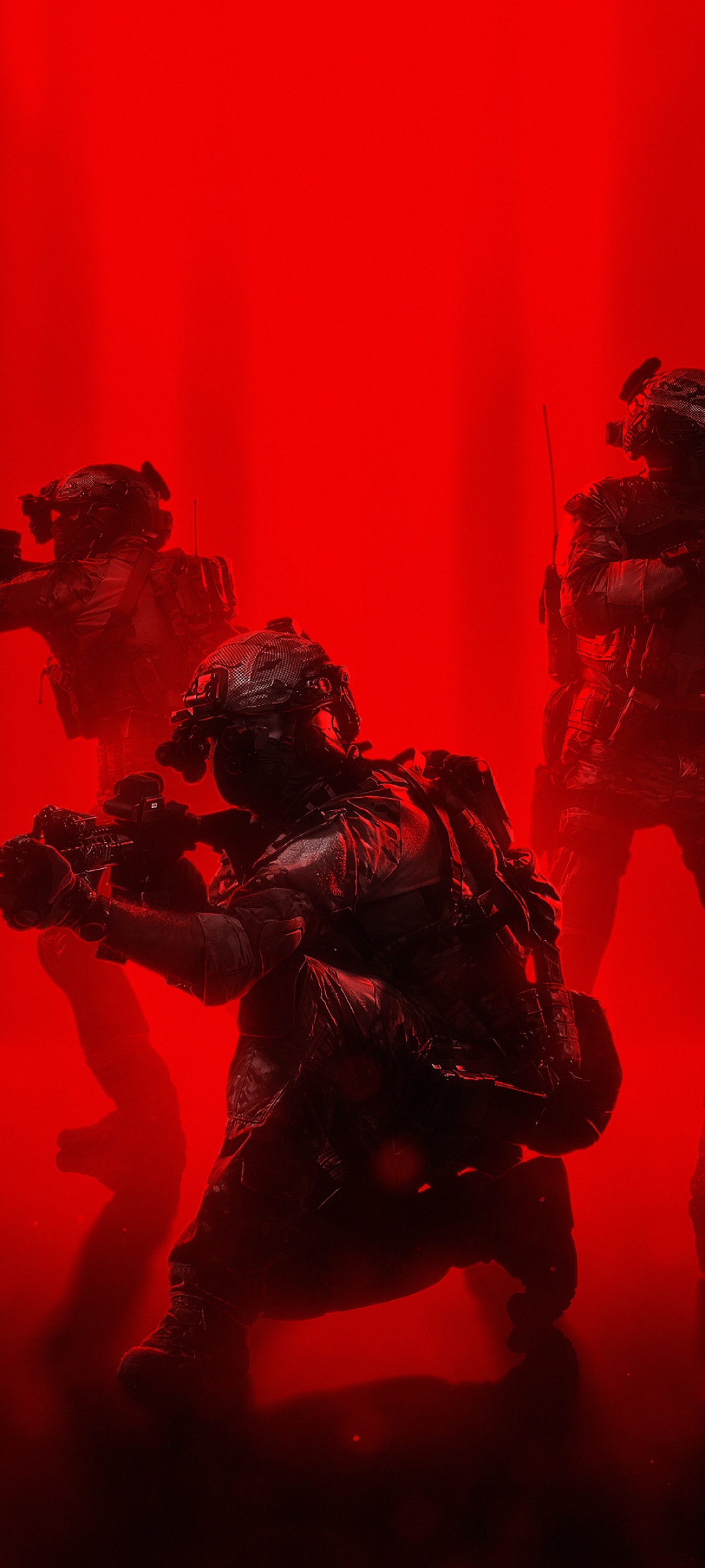 Soldiers Wallpaper 4K, Operation, Red background