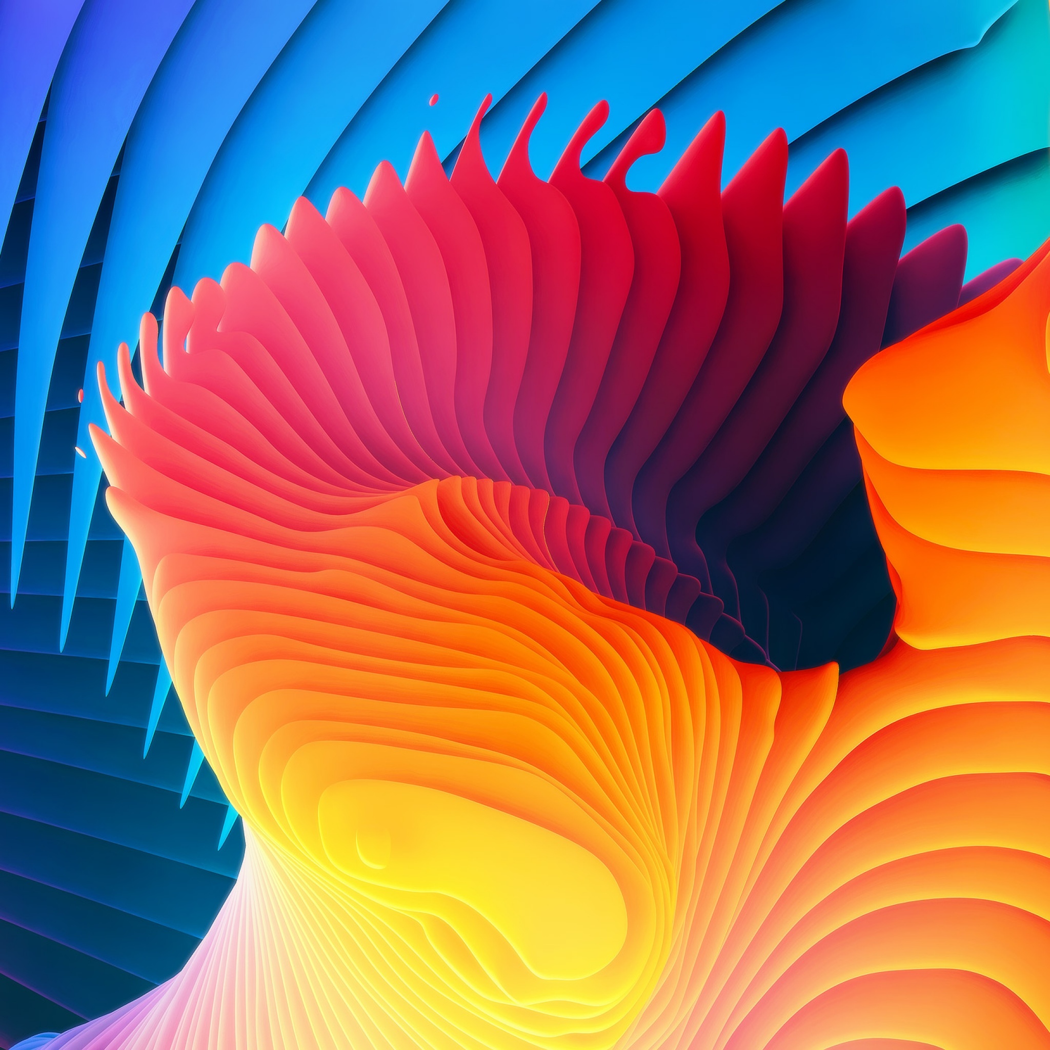 Spiral Wallpaper 4K, Spectrum, Colorful, Symmetric