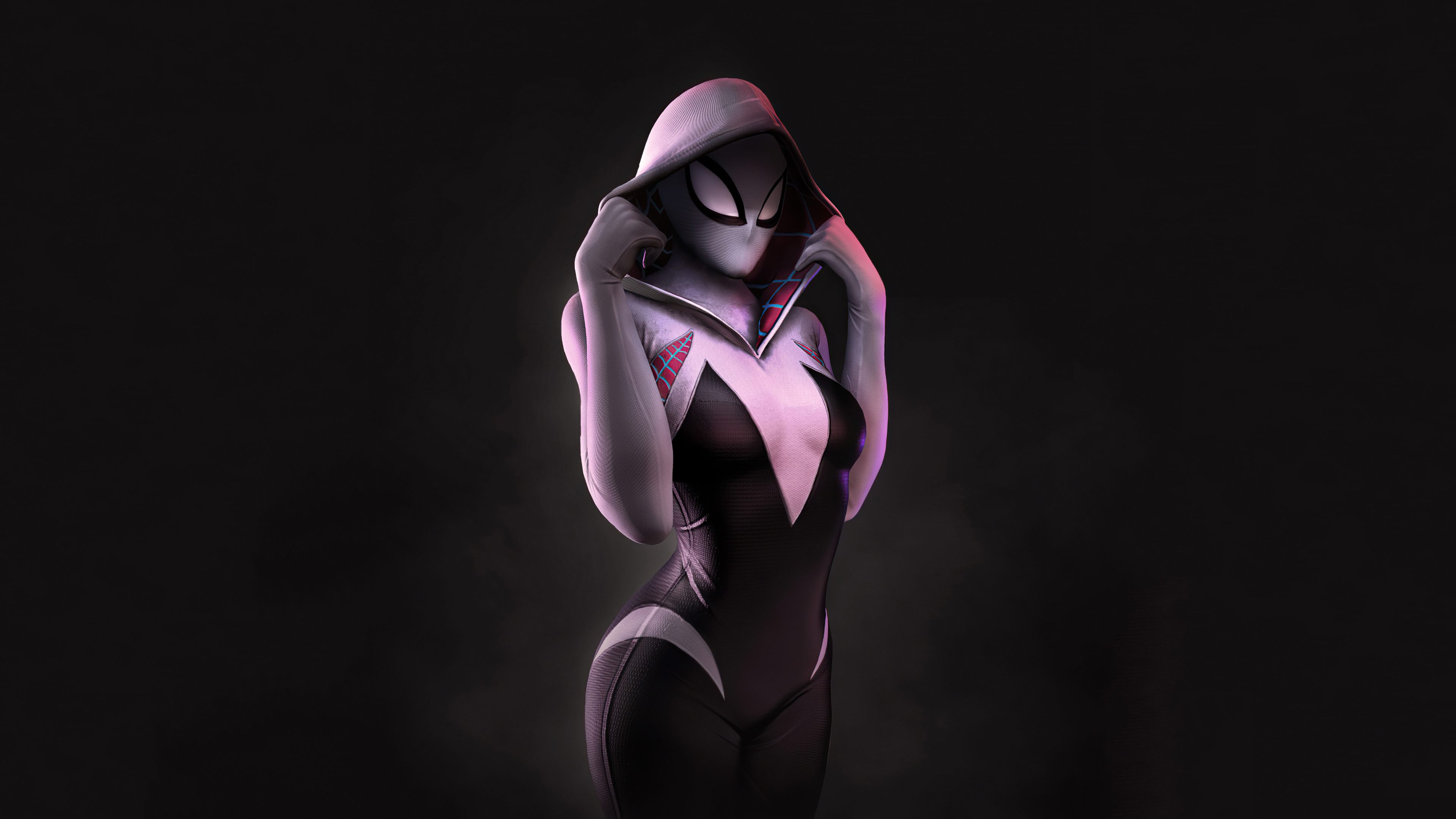 Spider Gwen Stacy Texting Wallpaper HD Superheroes 4K Wallpapers Images  Photos and Background  Wallpapers Den