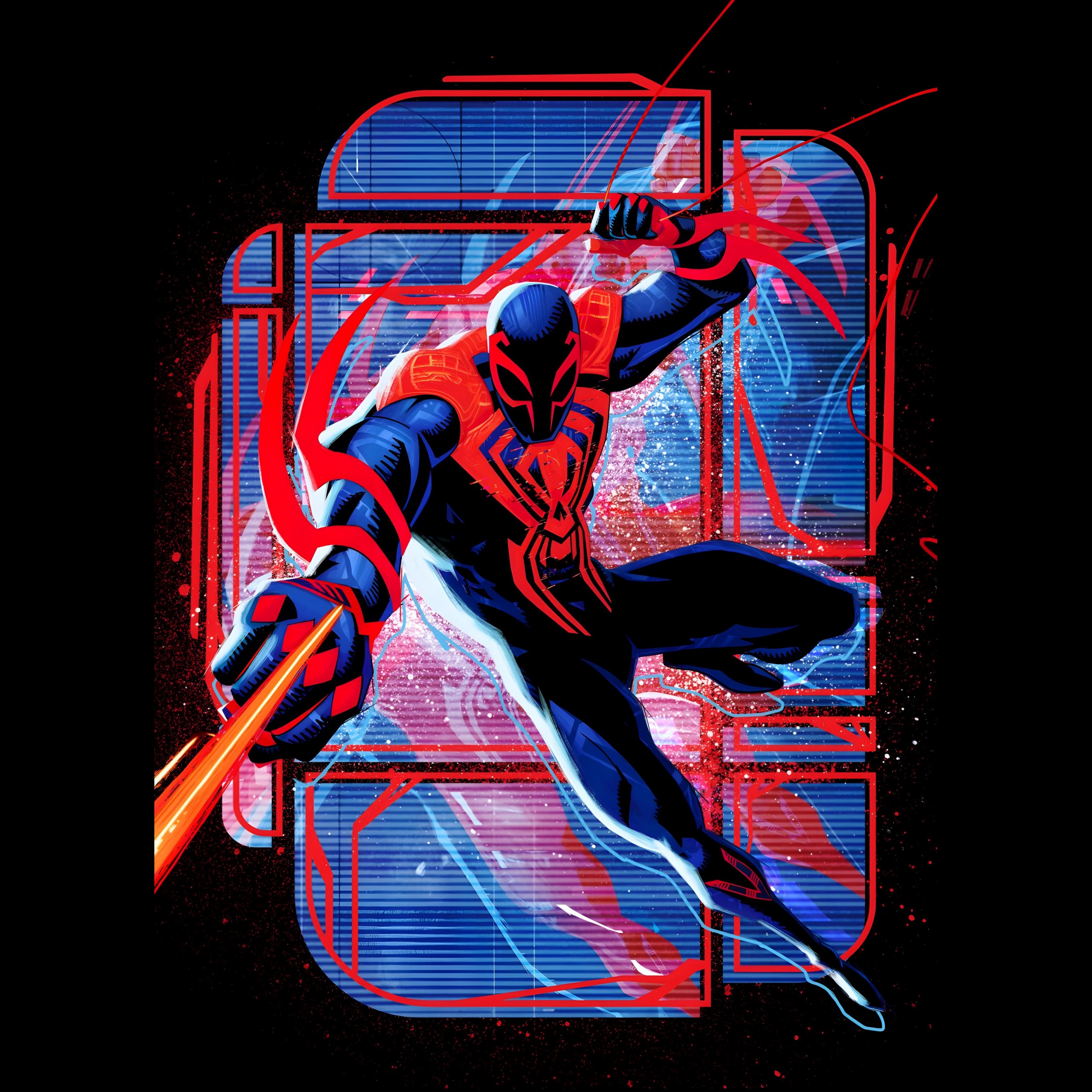 Spiderman 2099 Cyber IPhone Wallpaper  IPhone Wallpapers  iPhone  Wallpapers  Marvel spiderman art Spiderman Spiderman pictures