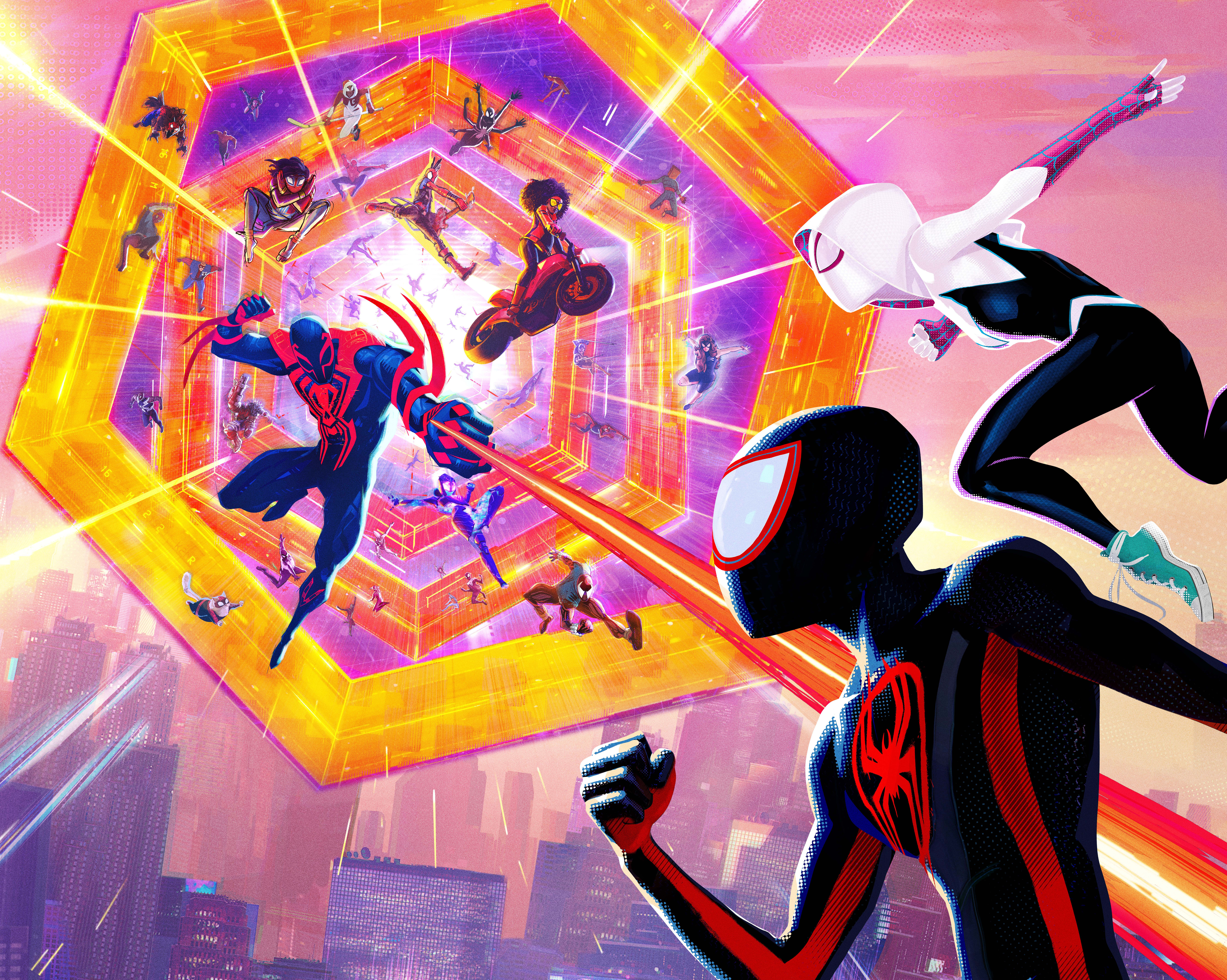 SpiderMan Across The SpiderVerse Web Wallpaper HD Movies 4K Wallpapers  Images and Background  Wallpapers Den
