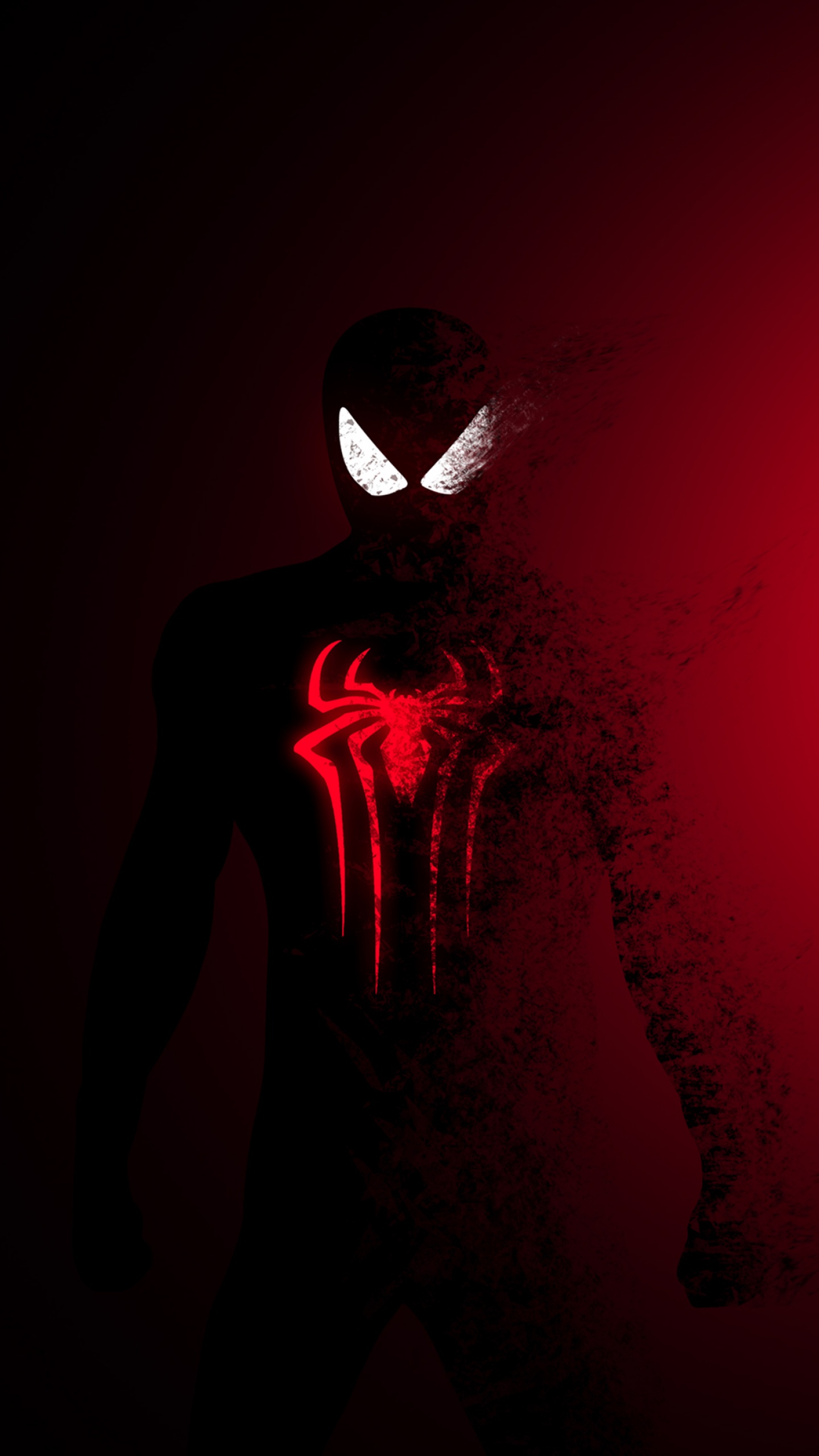 Spider-Man Wallpaper 4K, Dark, Red, Minimal, Graphics CGI, #167