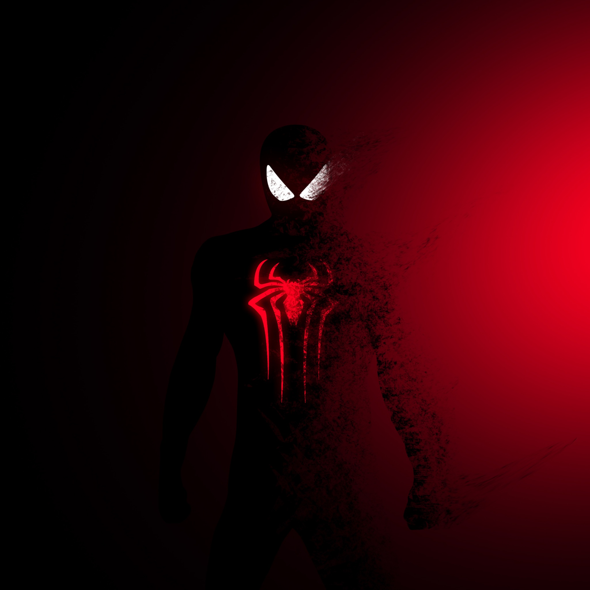 Spider-Man Dark Red 4K Wallpaper