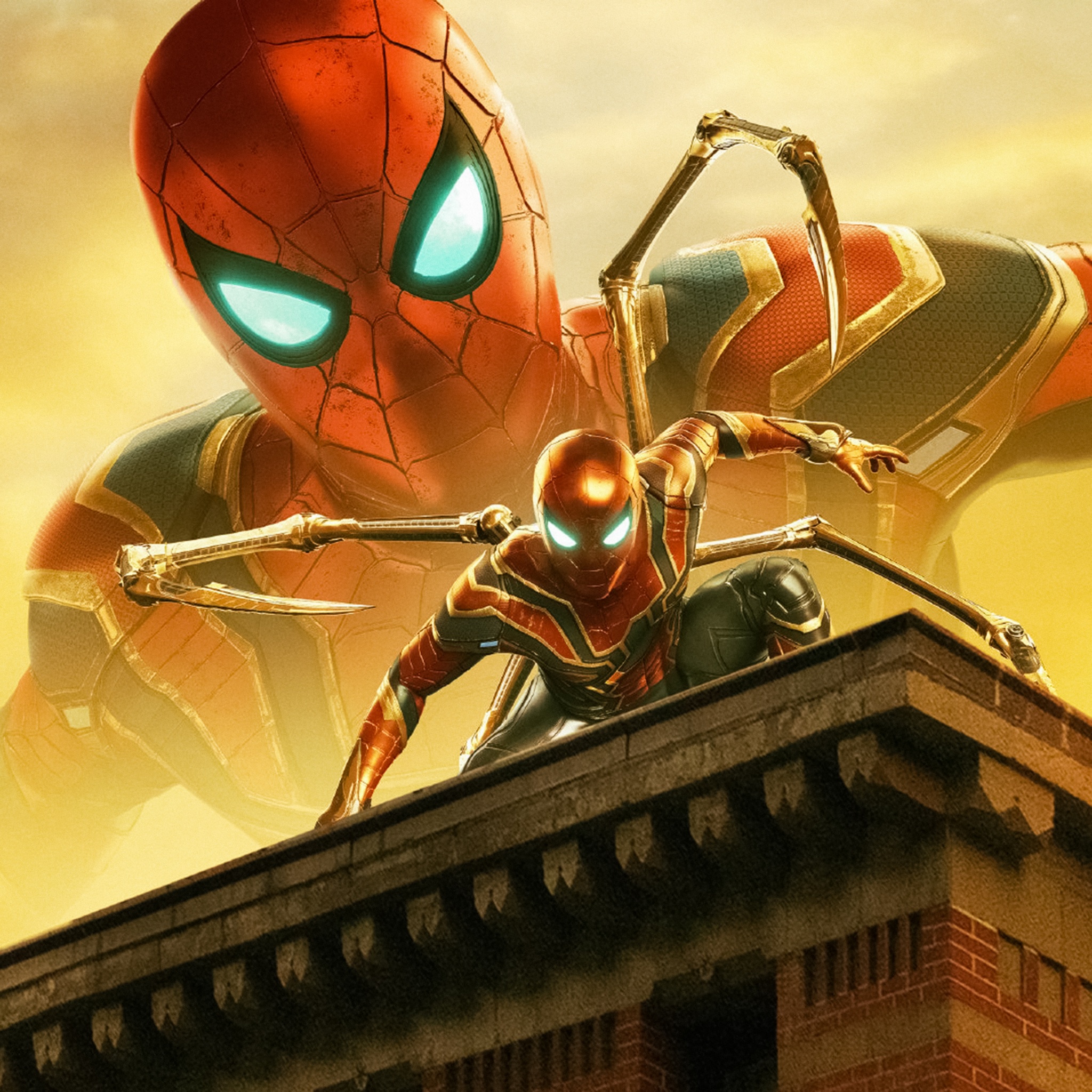 Download Oled 4k Spiderman Iron Spider Wallpaper  Wallpaperscom