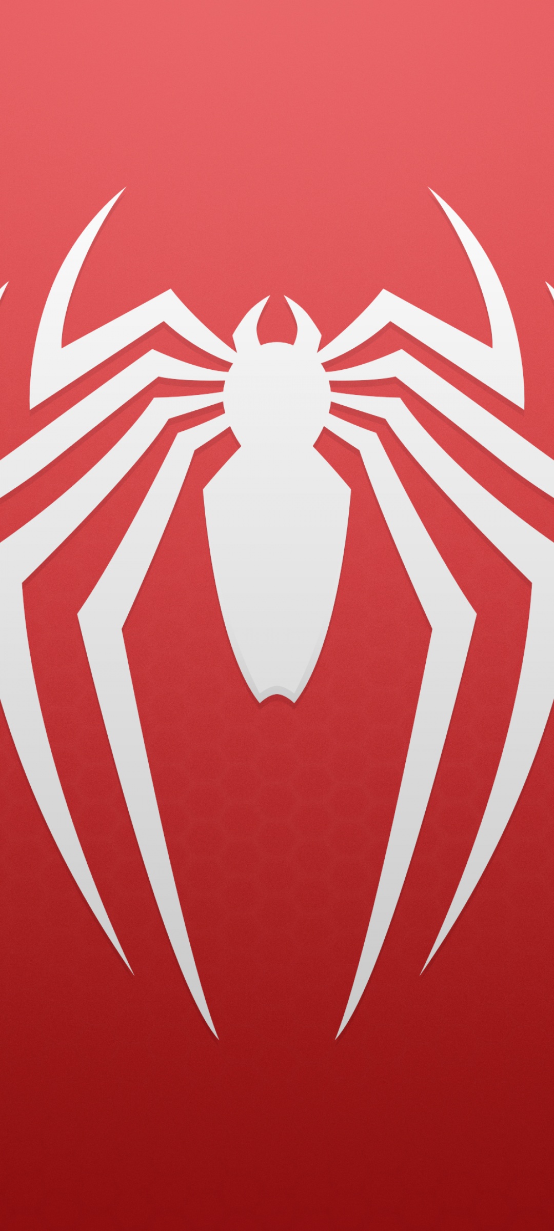 Spider-Man Wallpaper 4K, Logo, Red background, Minimal, #6430