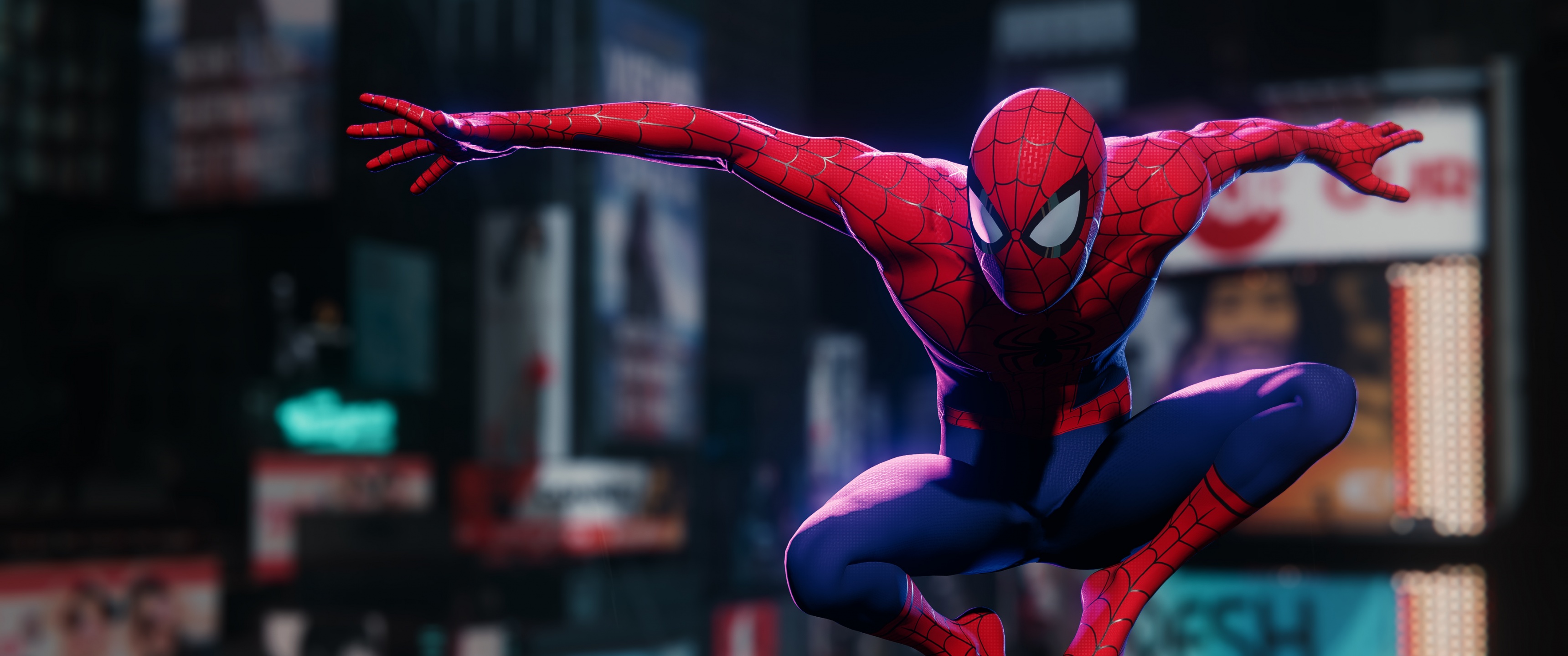 Download wallpaper: Spider Man: Miles Morales screenshot 1366x768