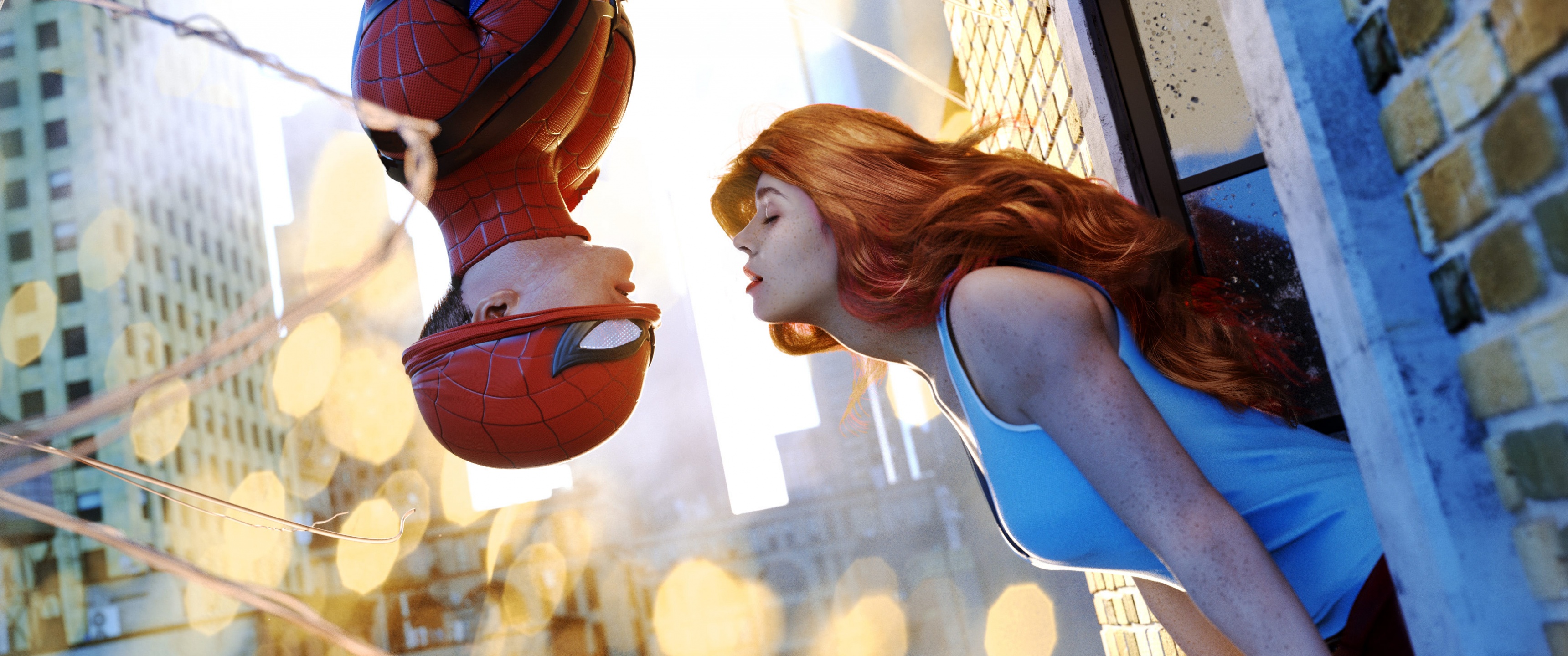 Spider Man and Mary Jane Illustration Wallpaper 5k Ultra HD ID11600
