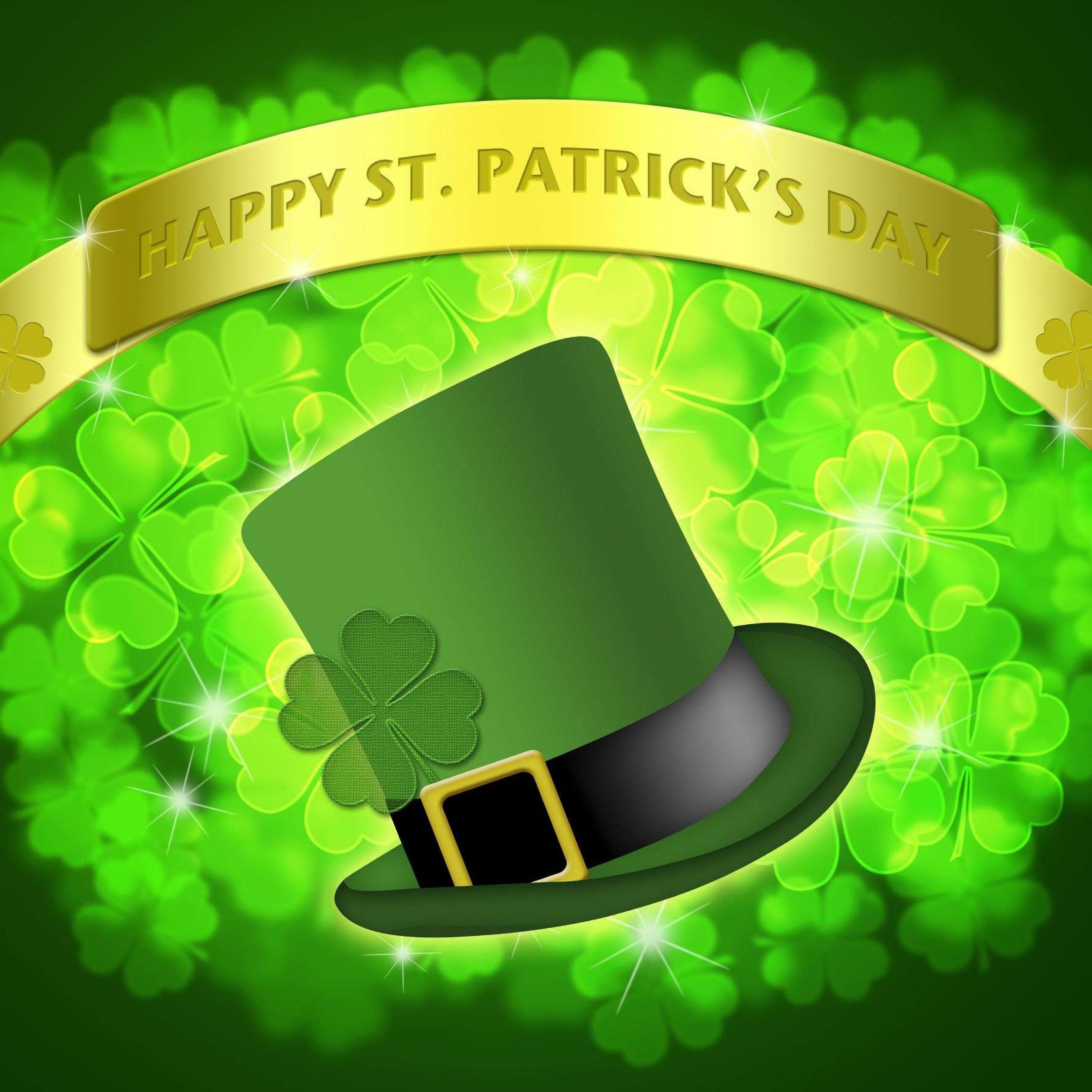 St. Patrick's Day Wallpaper 4k, Leprechaun Cap