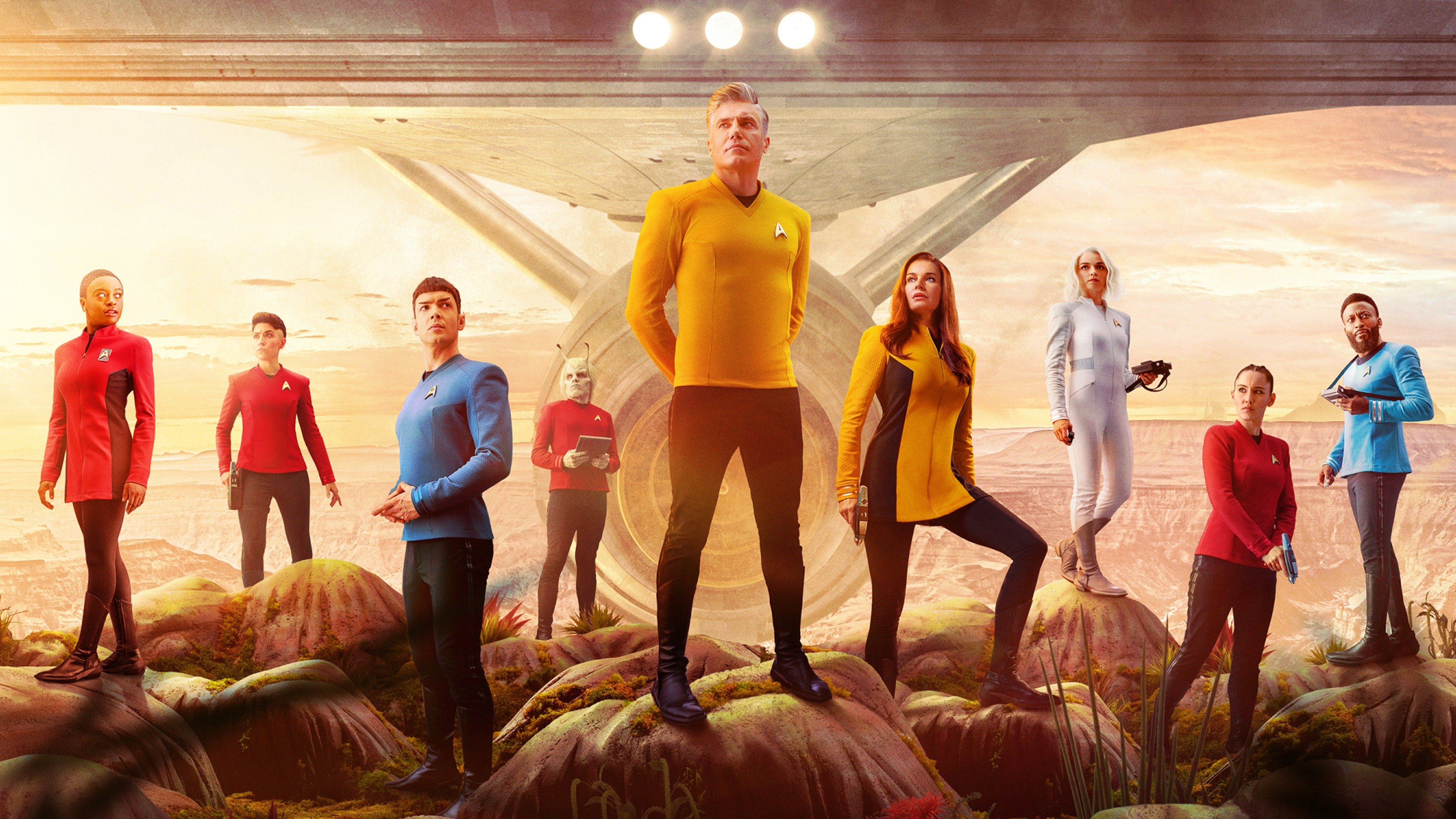 Новый мир new world. Стар трек Strange New Worlds. Star Trek 2022. Star Trek Strange New Worlds poster.