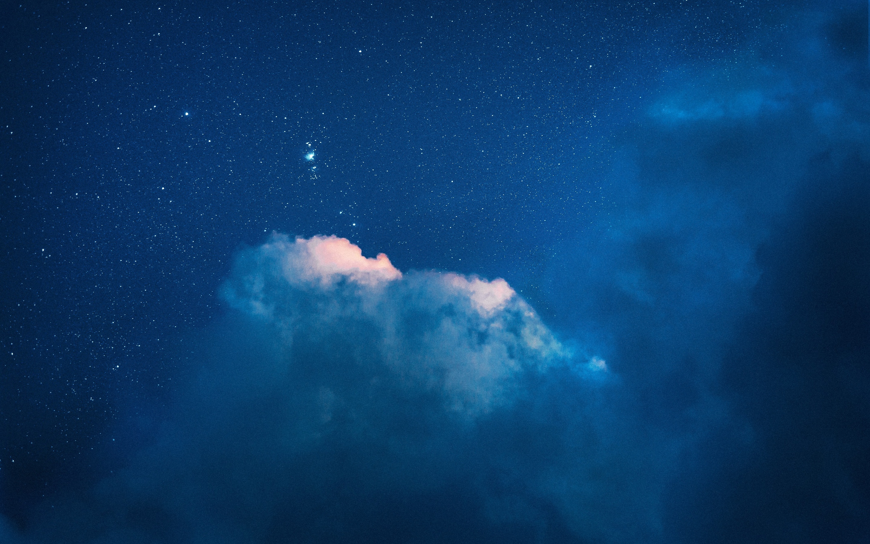Starry sky Wallpaper 4K, Clouds, Blue sky, Night, Photography, #1094