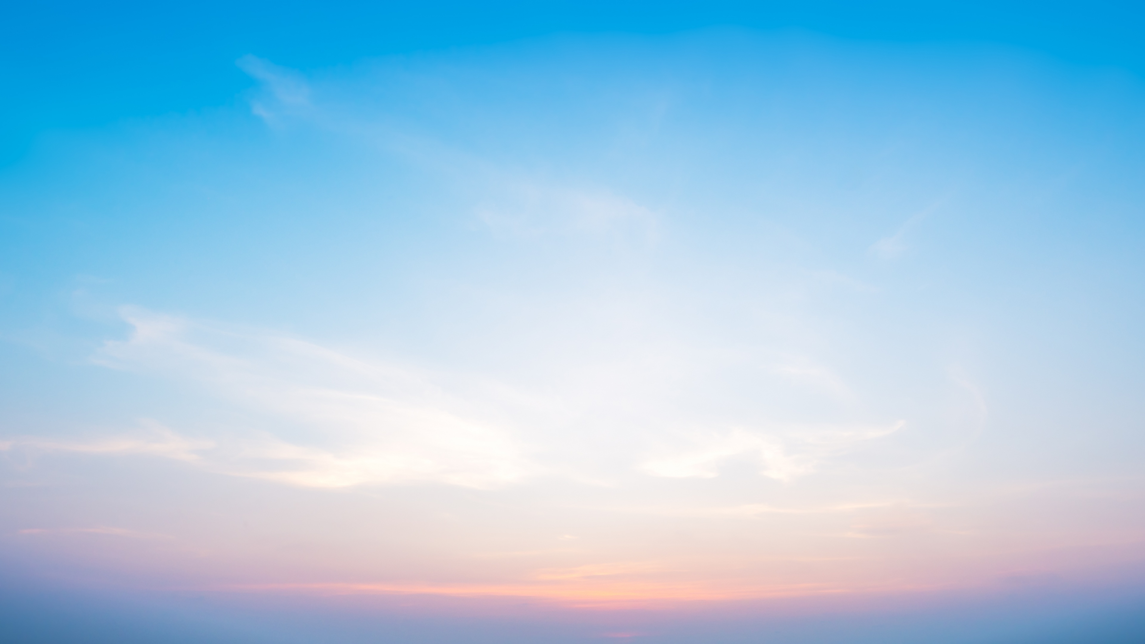 Sunrise Wallpaper 4K, Blue Sky, Panorama, Early Morning