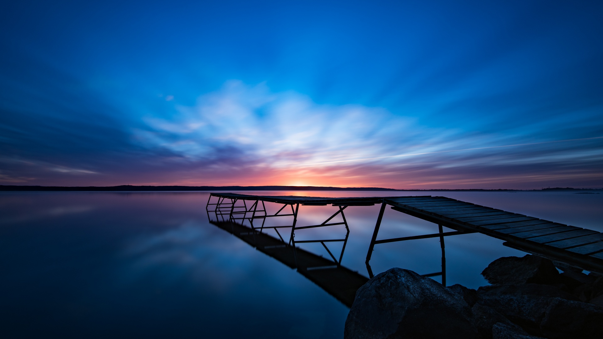 Sunrise Wallpaper 4K, Long exposure, Morning, Sweden