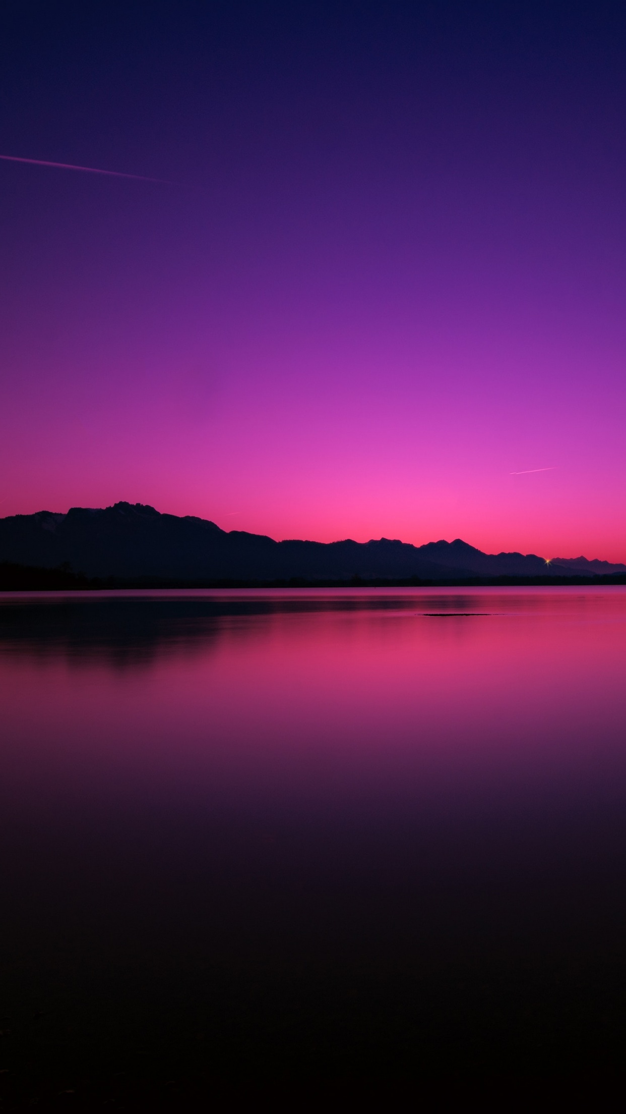 Sunset Wallpaper 4K, Lake, Dusk, Purple sky, Nature, #329