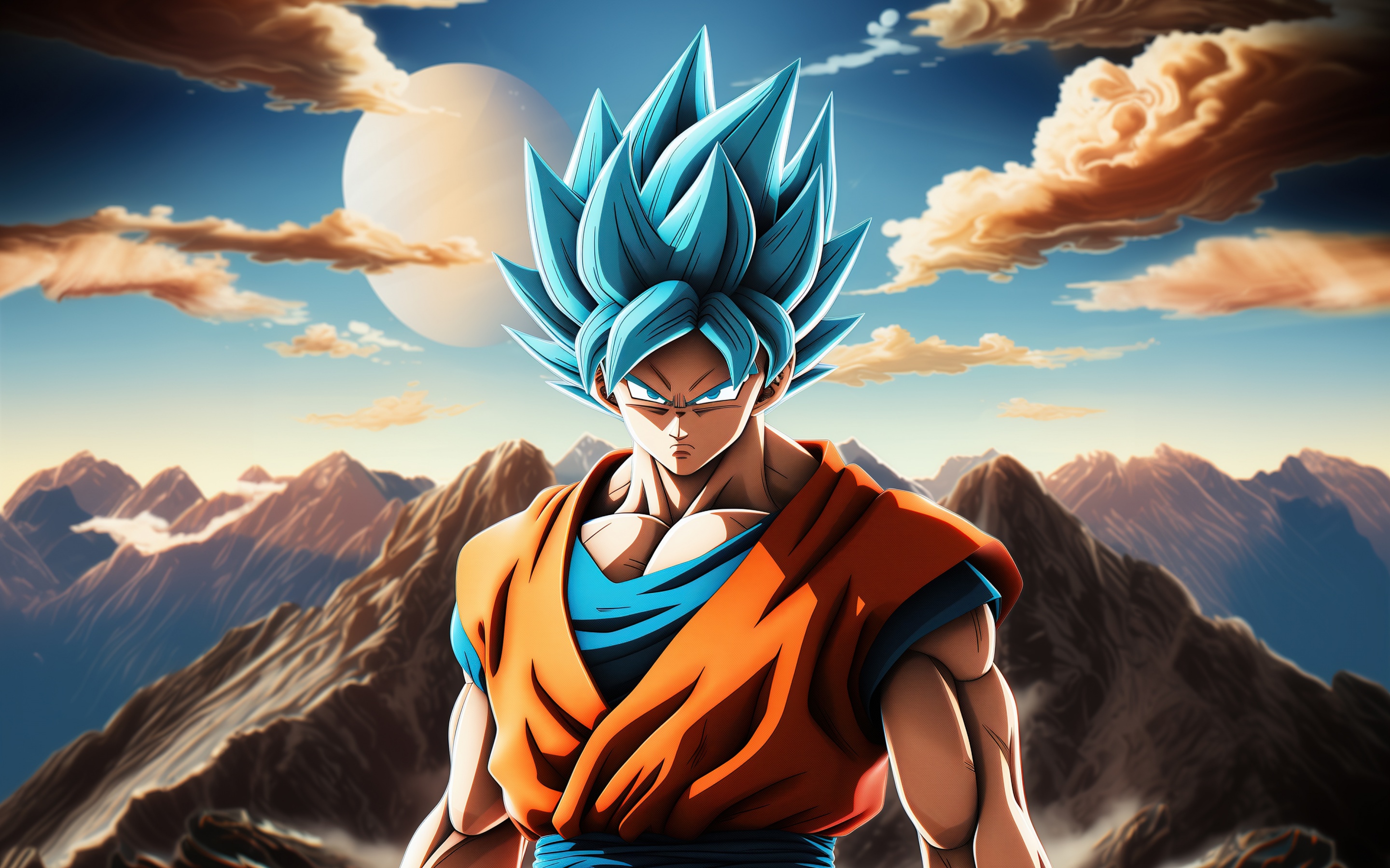 Goku SSJ Blue Dragon Ball 4K Wallpaper