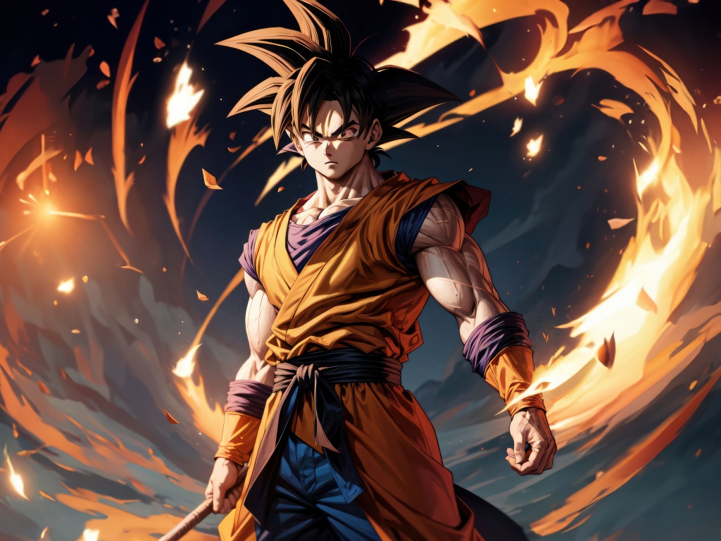 Goku Dragon Ball 4K Art Wallpaper, HD Anime 4K Wallpapers, Images