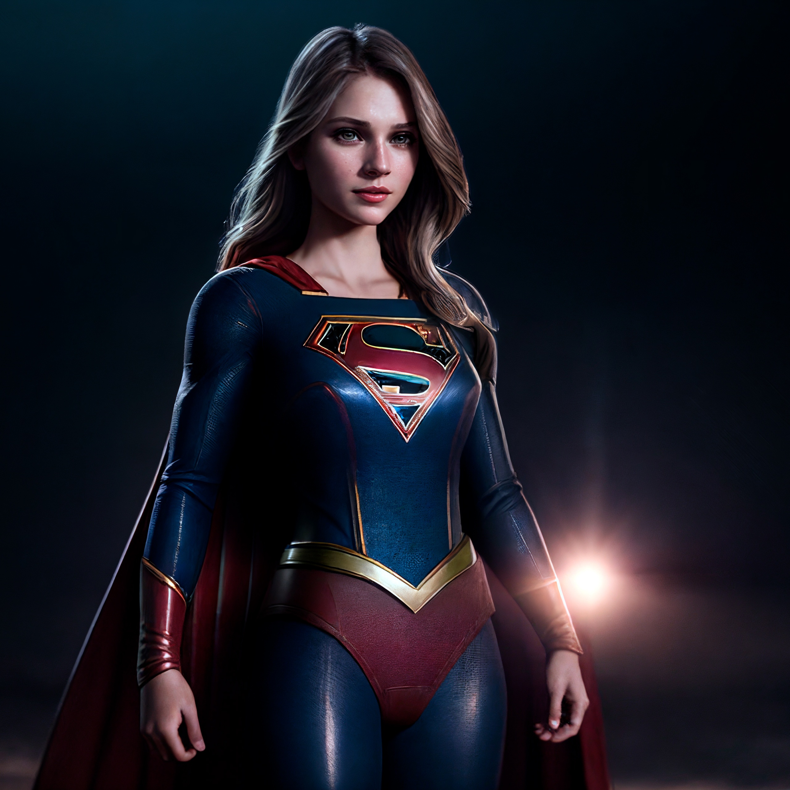 Supergirl Wallpaper 4K, AI art