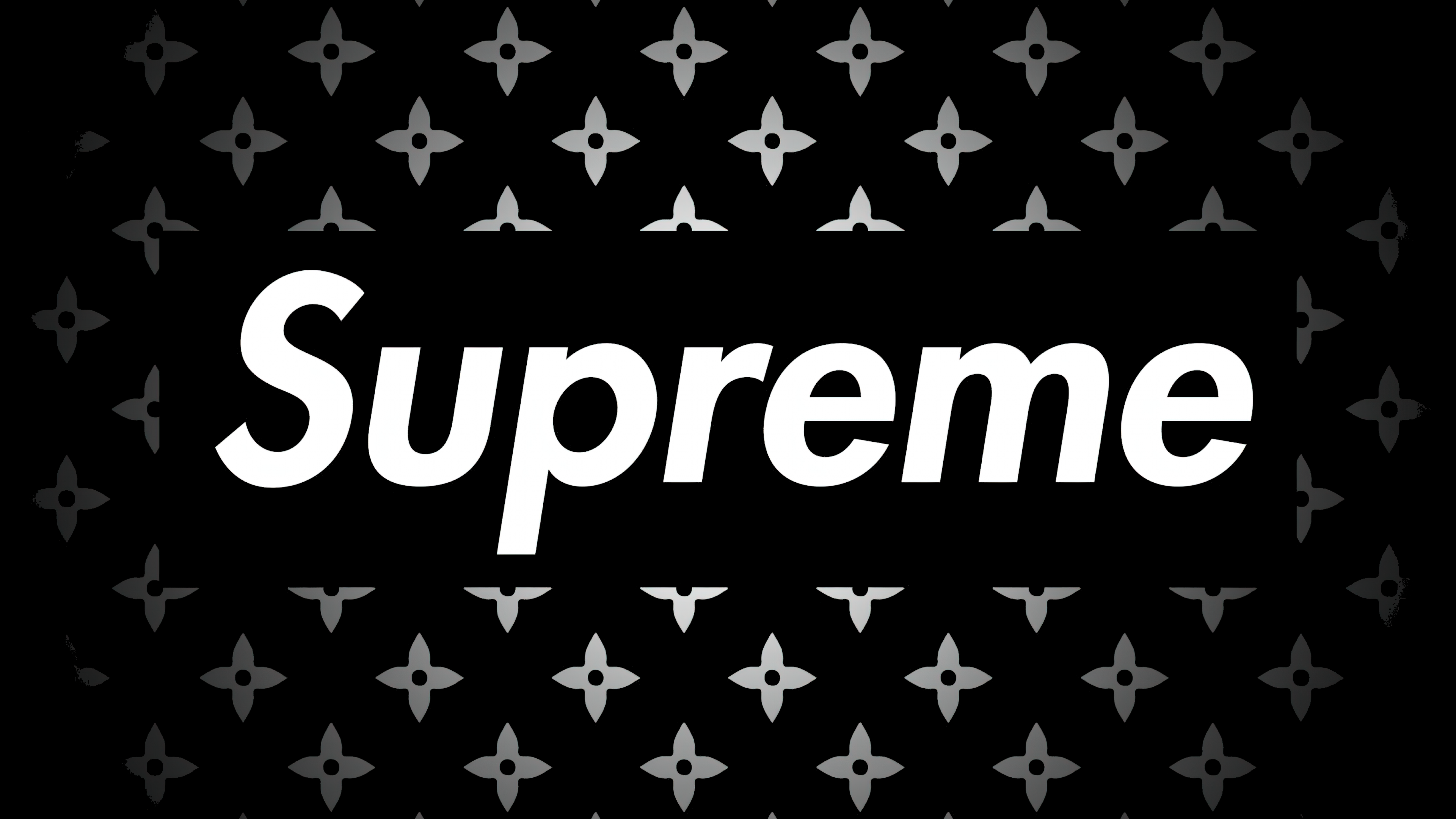 Black Supreme Logo PNG Image Background