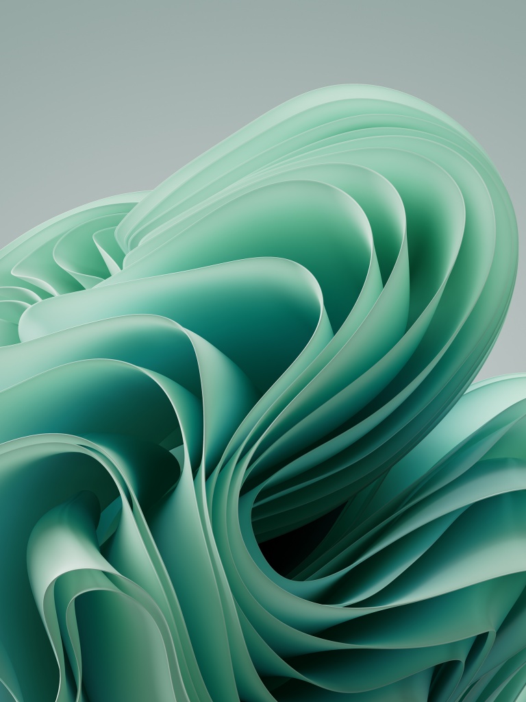 Surface Laptop 5 Wallpaper 4K, Stock, Teal abstract, Abstract, #9053