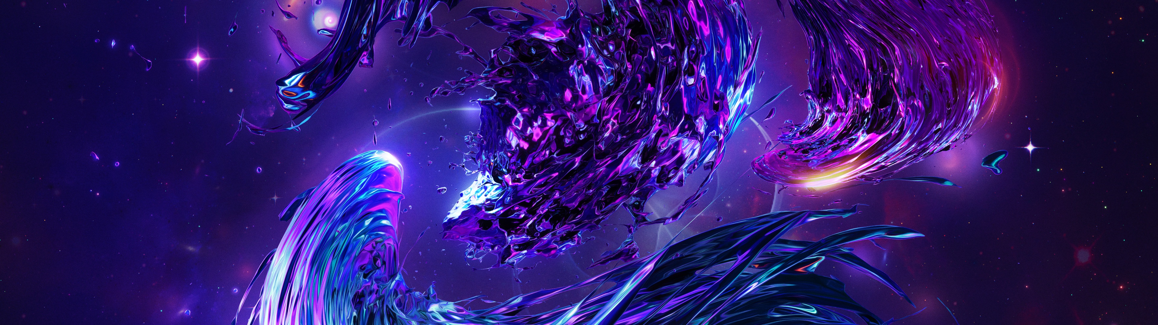 Swarm Wallpaper 4K, Extinction, Nebula, Colorful