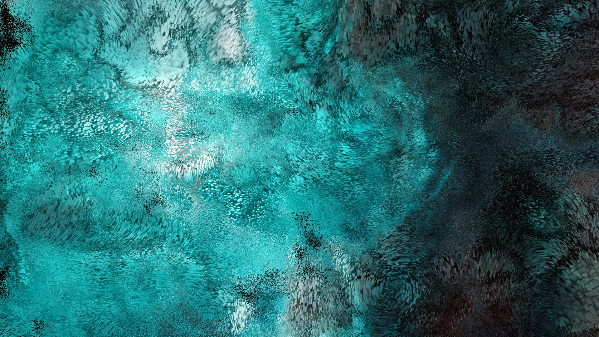 Swarm Wallpaper 4K, Particles, Turquoise, Teal, Abstract, #3879