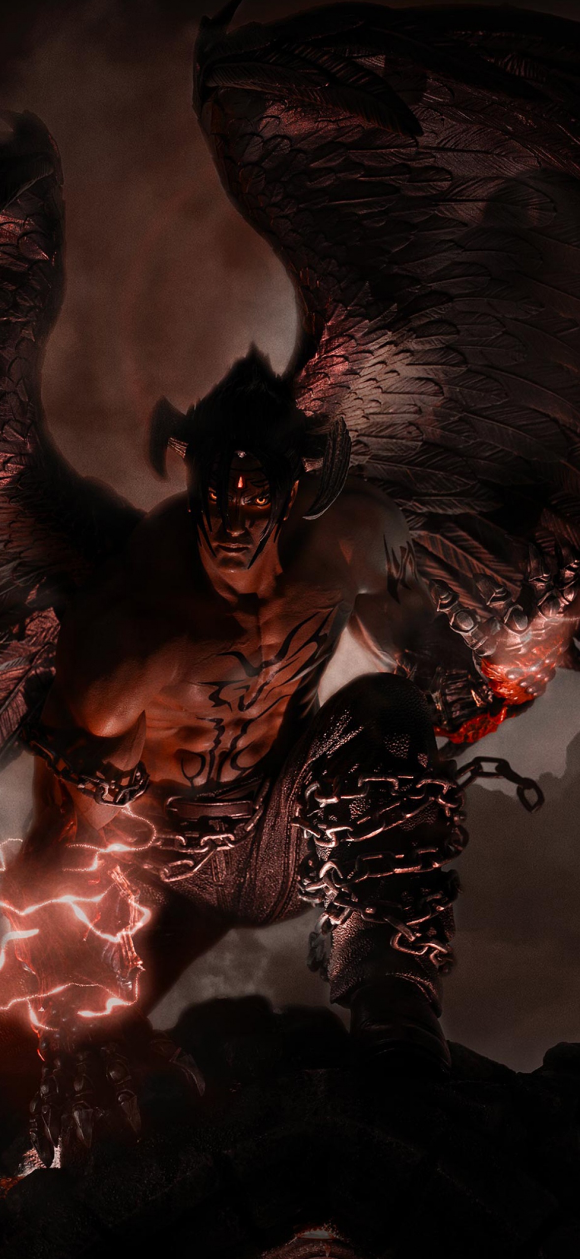 Tekken 7 Wallpaper 4K, Devil Jin, Dark Abstract