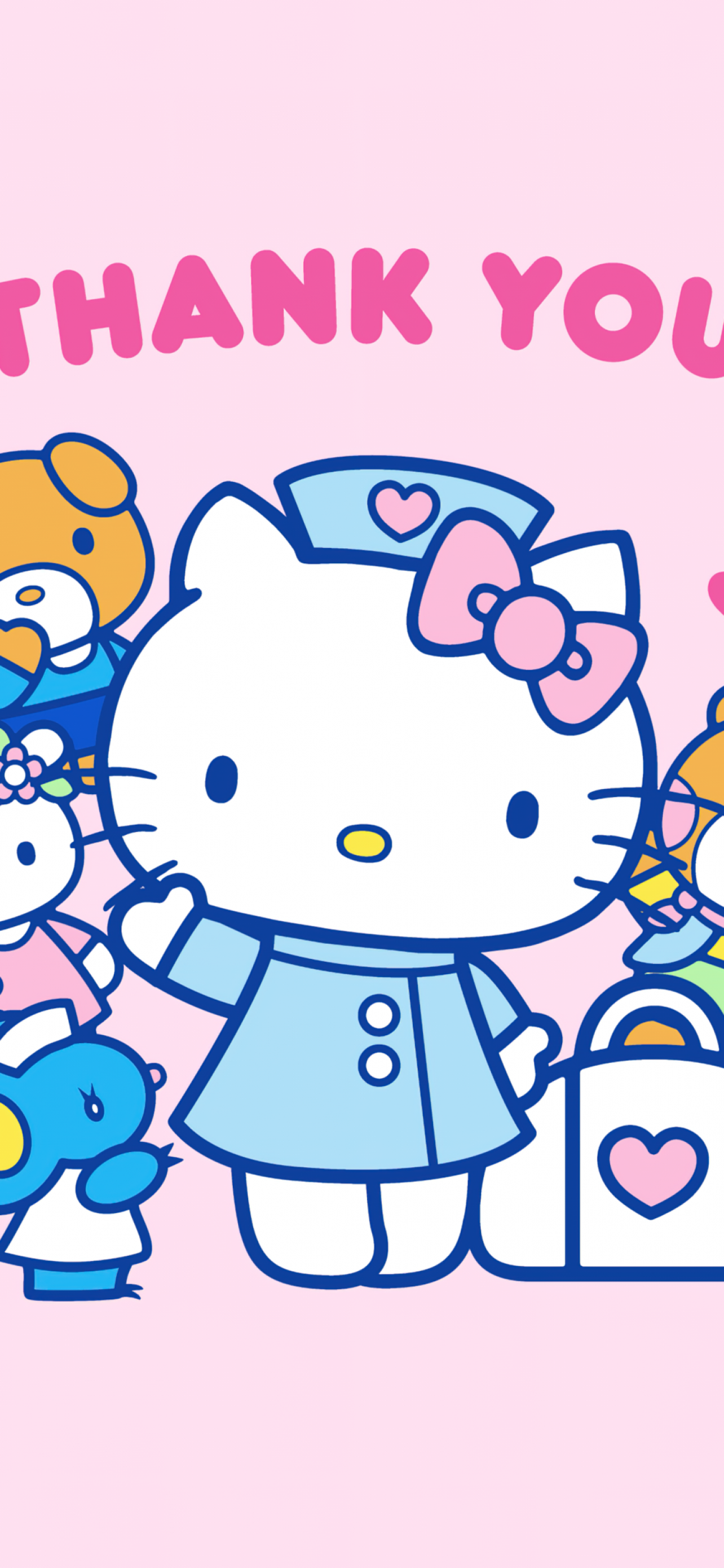 hello kitty wallpaper blue and pink