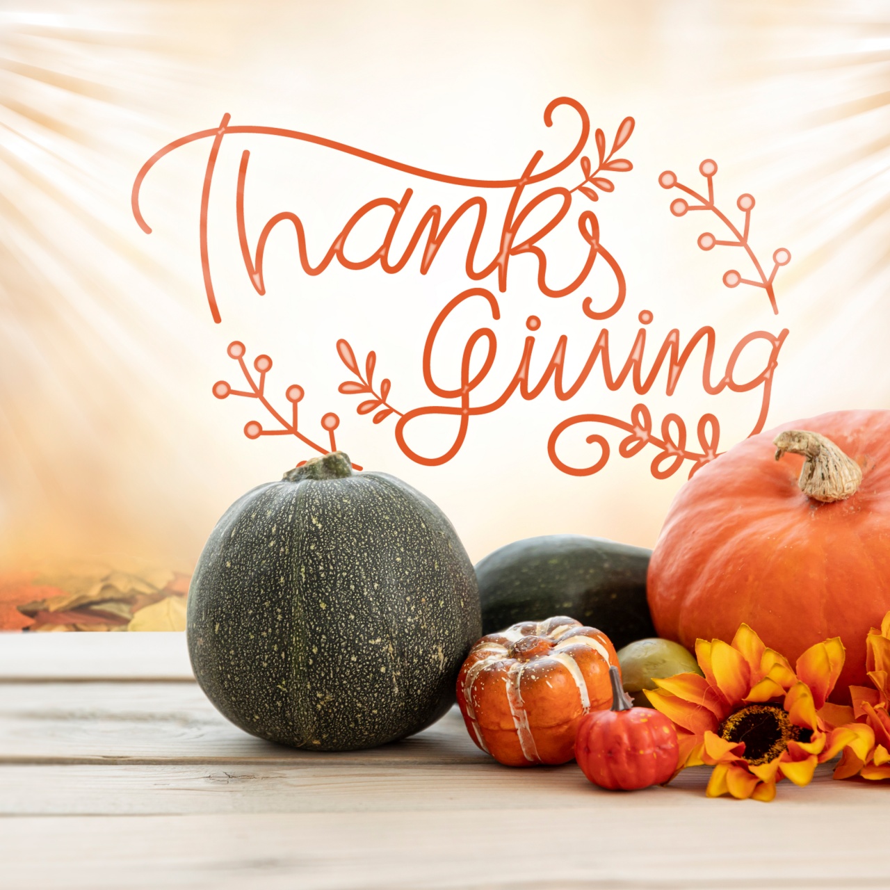 Thanksgiving Day Wallpaper 4K, Happy Thanksgiving, Pumpkins