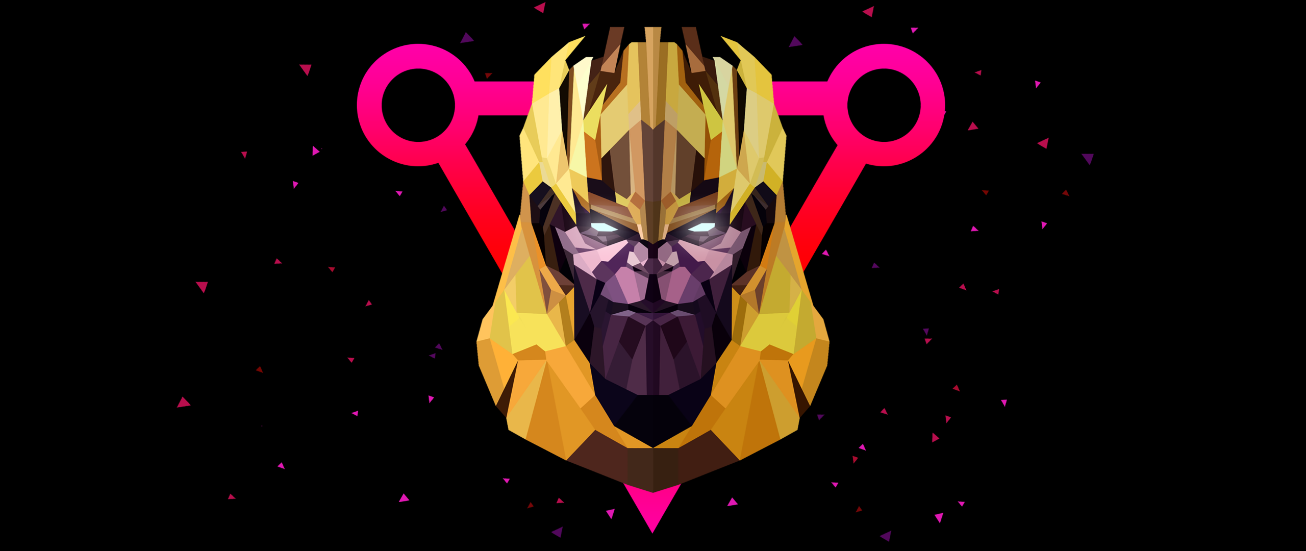 Thanos Wallpaper 4K, AMOLED, Low poly, Graphics CGI, #5022