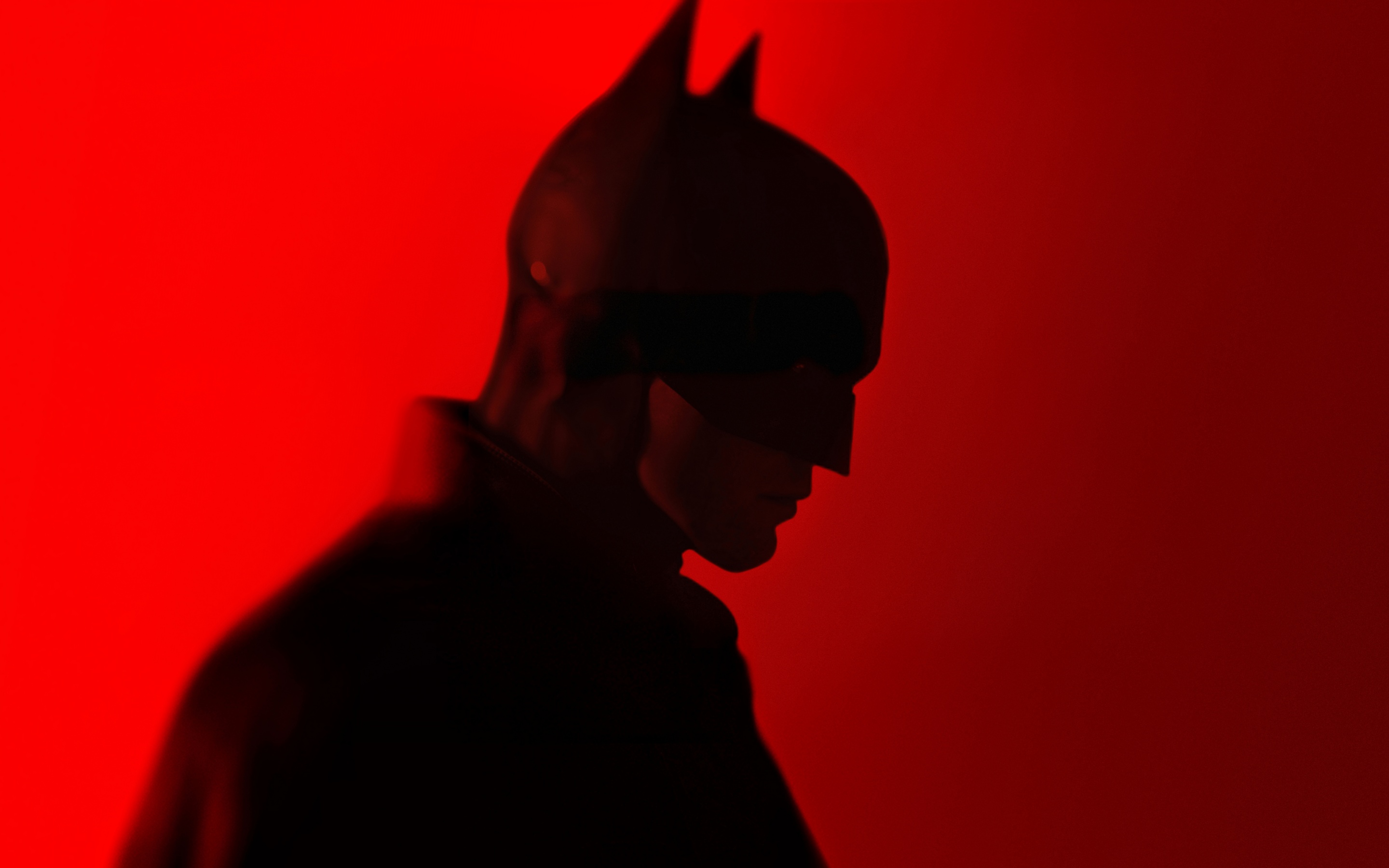 HD wallpaper The Batman 2022 DC Comics The Dark Knight red background   Wallpaper Flare